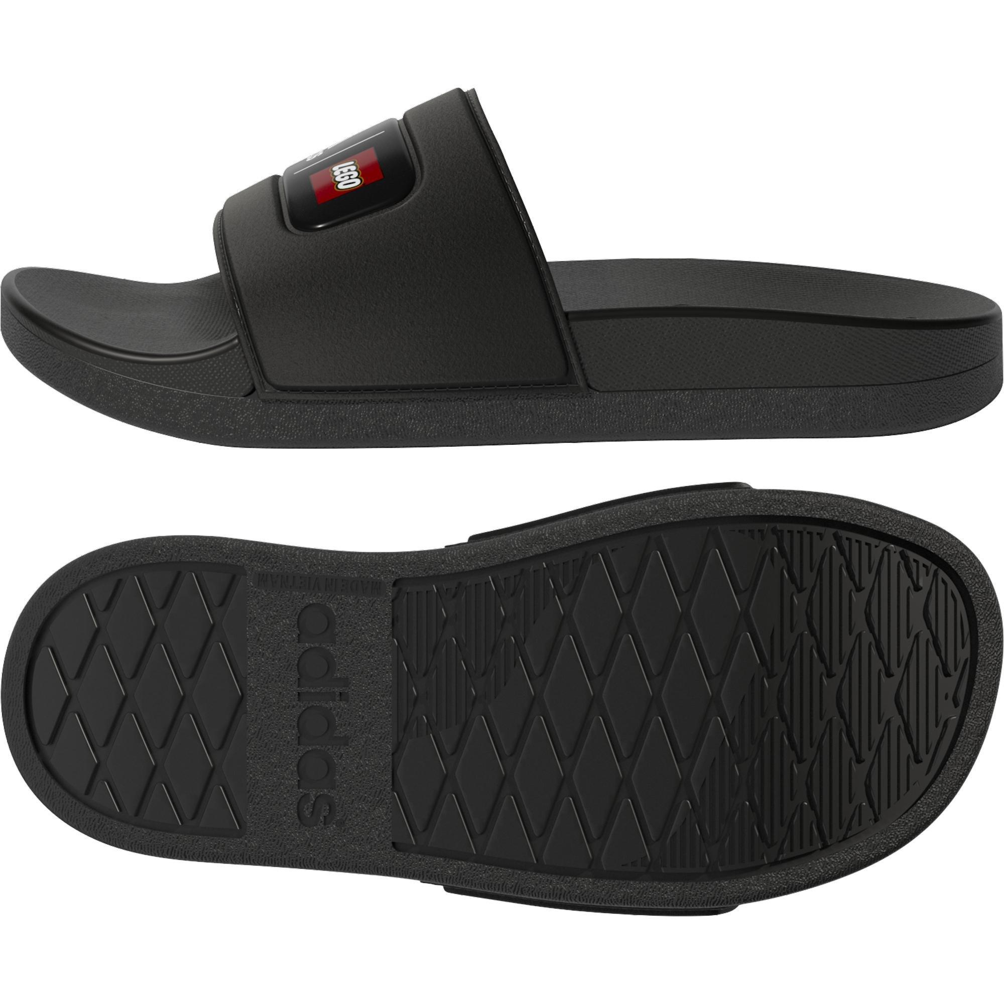 Unisex Kids Adilette Comfort X Lego Slides, Black, A901_ONE, large image number 11