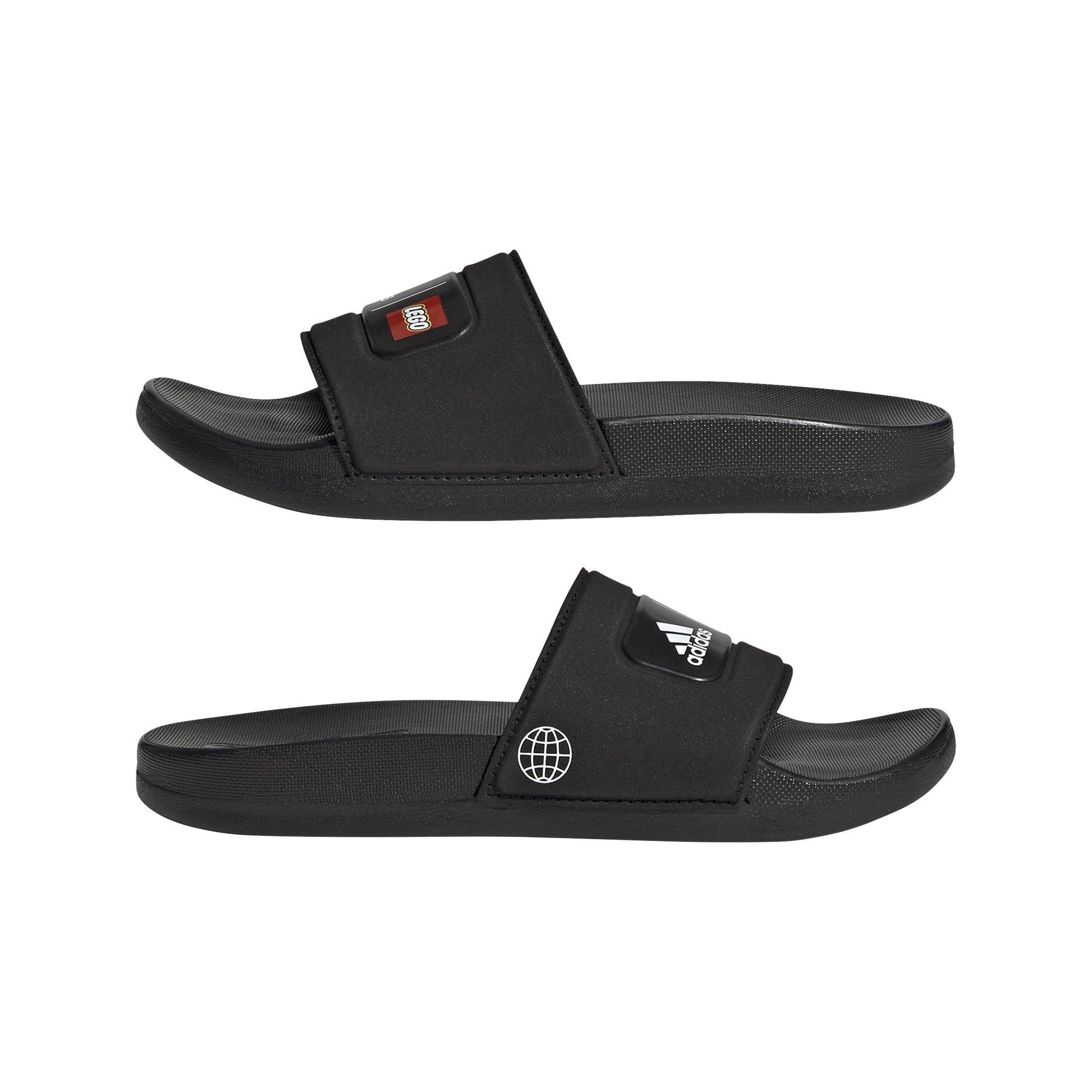 Unisex Kids Adilette Comfort X Lego Slides, Black, A901_ONE, large image number 35