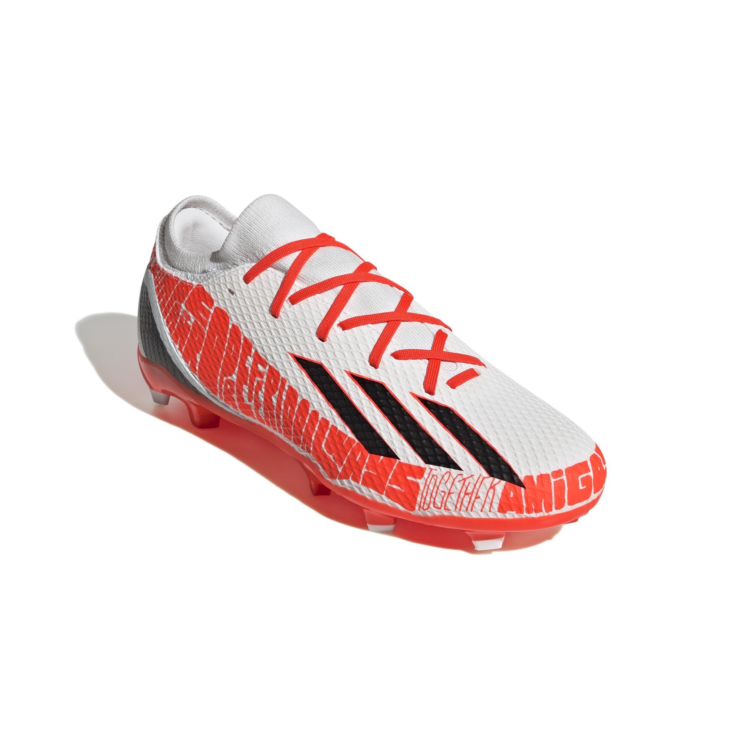 Unisex X Speedportal Messi.3 Firm Ground Boots, White, A901_ONE, large image number 1