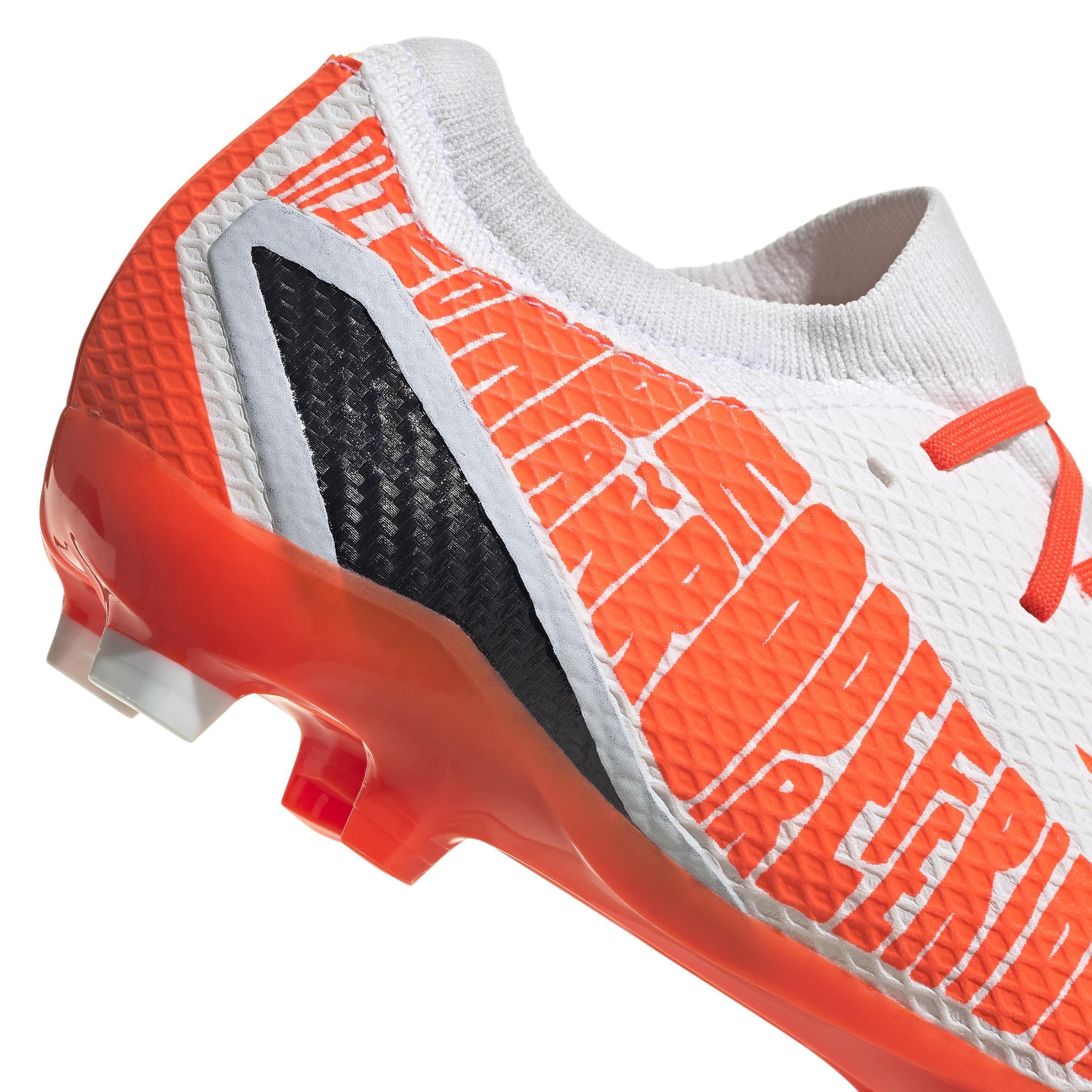Unisex X Speedportal Messi.3 Firm Ground Boots, White, A901_ONE, large image number 3
