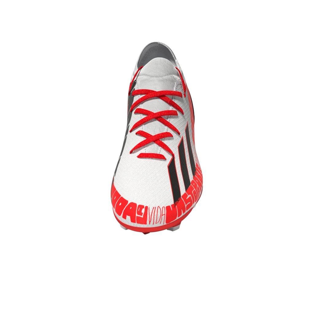 Unisex X Speedportal Messi.3 Firm Ground Boots, White, A901_ONE, large image number 10