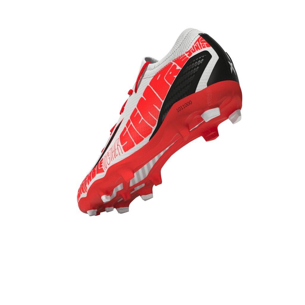 Unisex X Speedportal Messi.3 Firm Ground Boots, White, A901_ONE, large image number 12