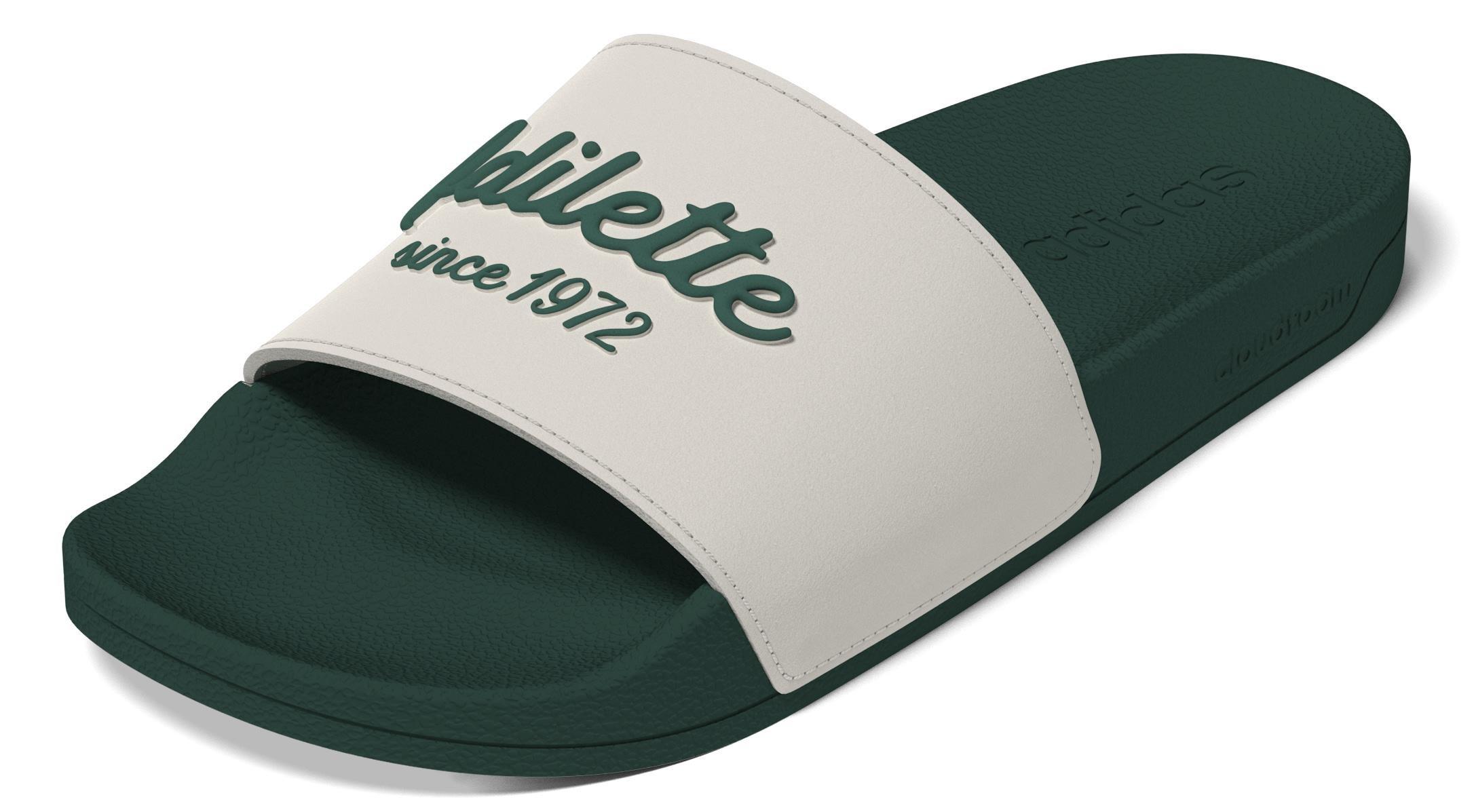 Unisex Adilette Shower Slides, White, , large image number 6