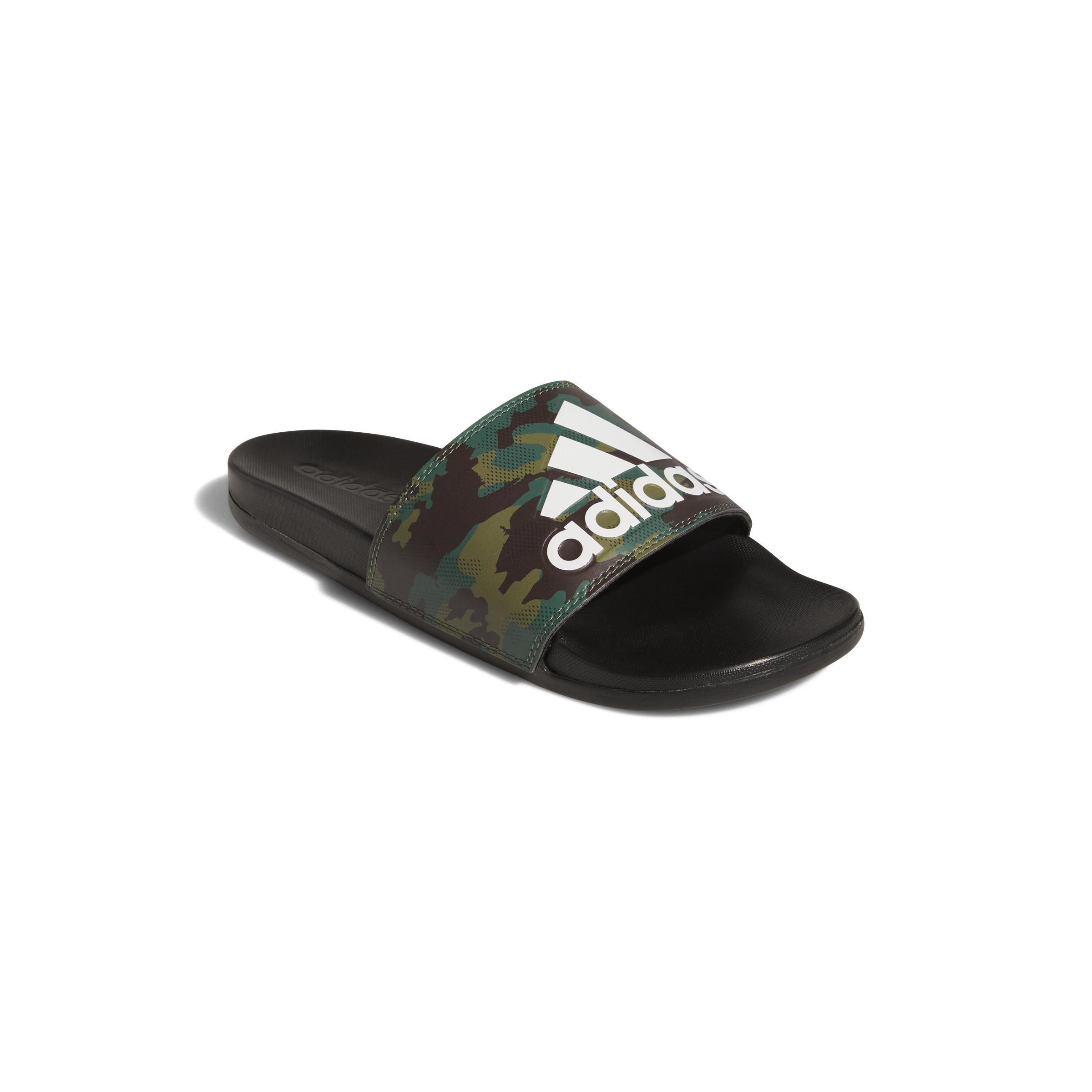 Unisex Camouflage Adilette Comfort Slides, Black, A901_ONE, large image number 1
