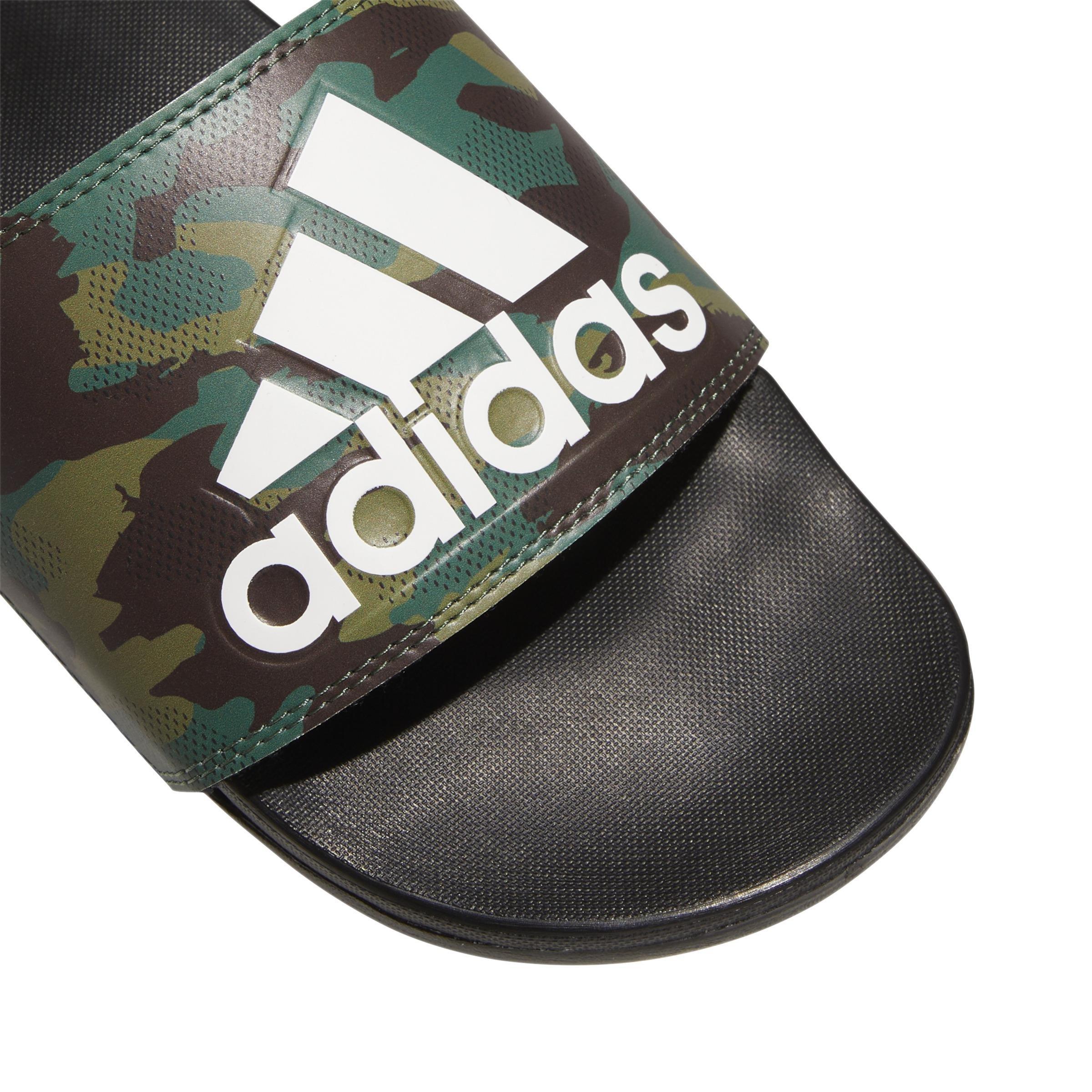 Unisex Camouflage Adilette Comfort Slides, Black, A901_ONE, large image number 4