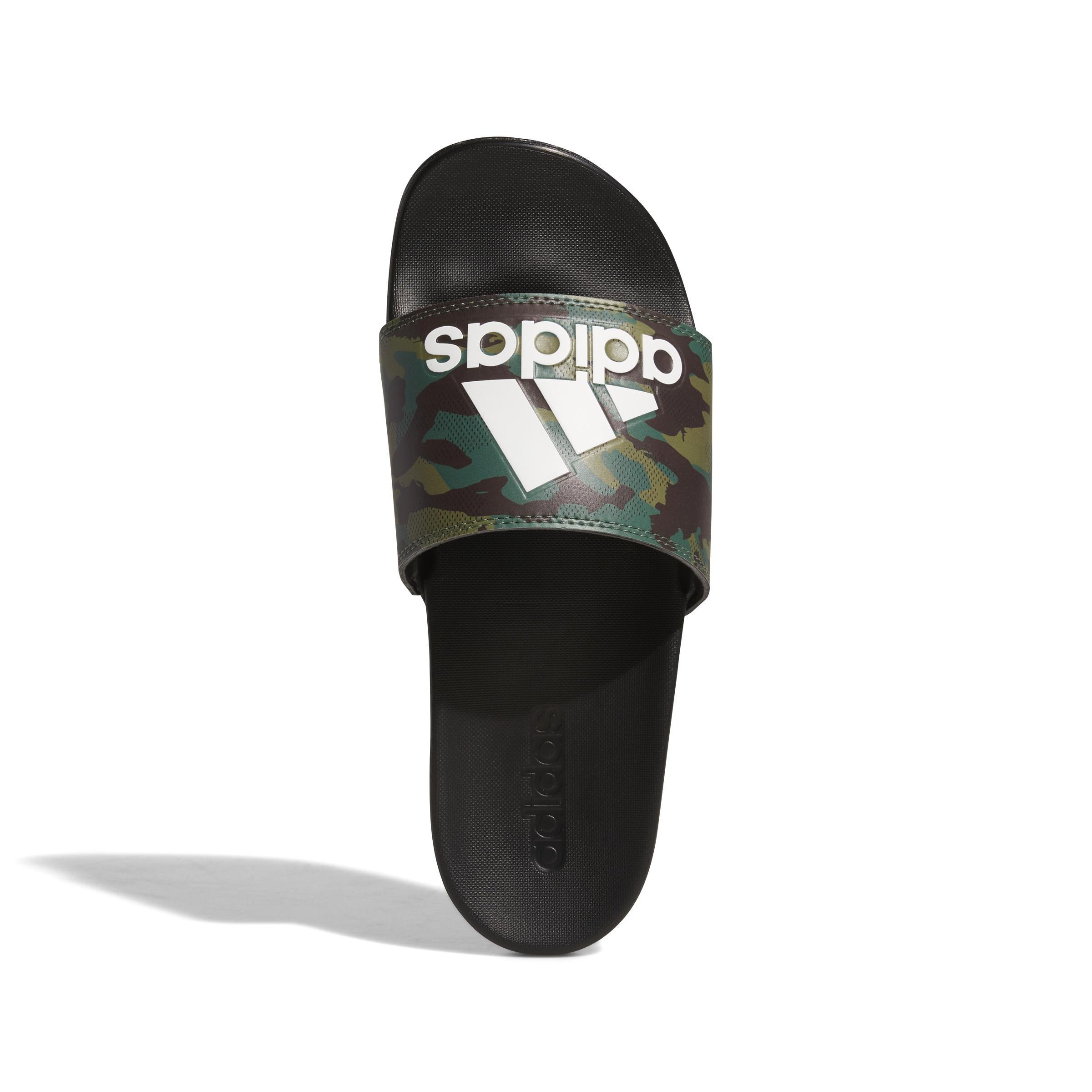 Unisex Camouflage Adilette Comfort Slides, Black, A901_ONE, large image number 6