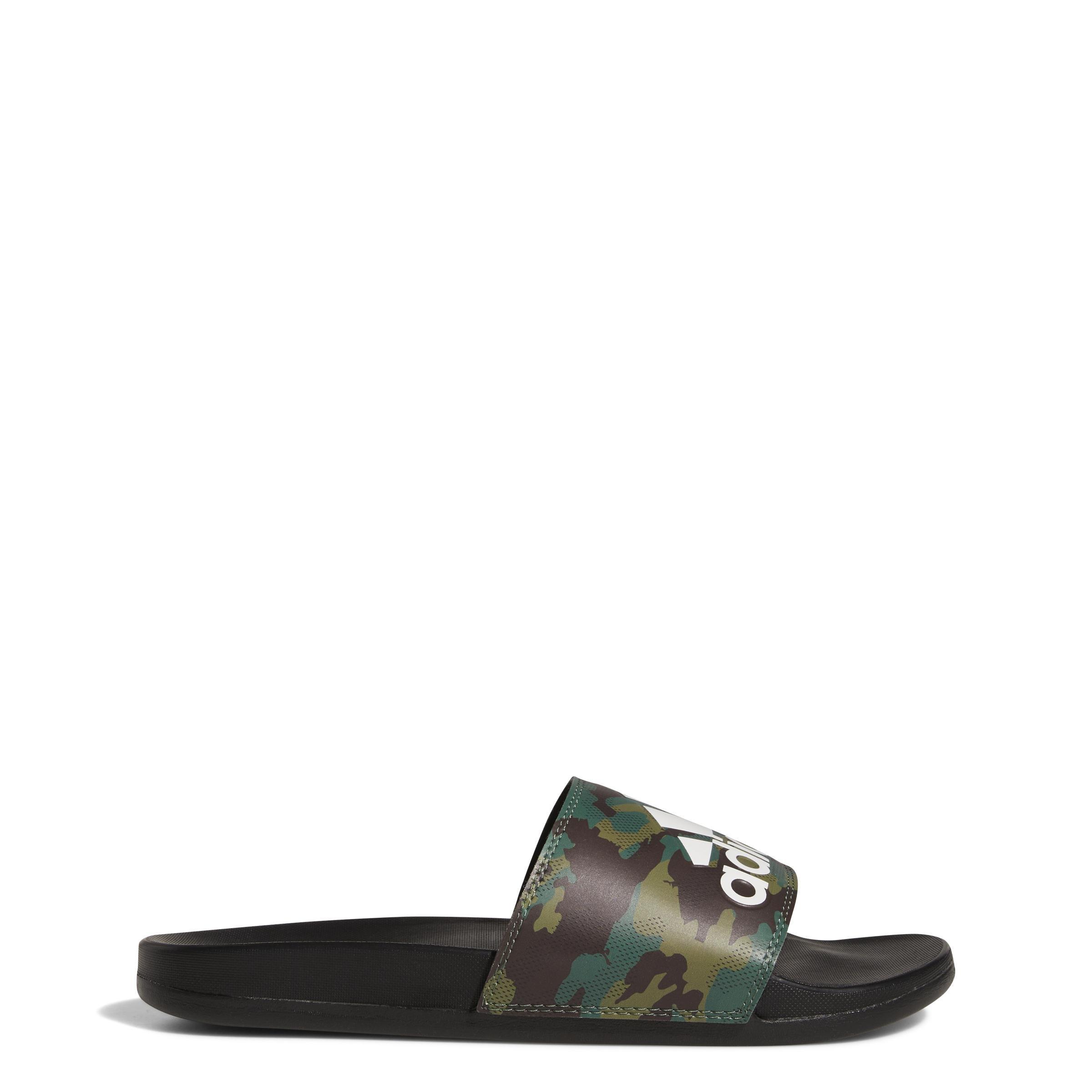 Unisex Camouflage Adilette Comfort Slides, Black, A901_ONE, large image number 8