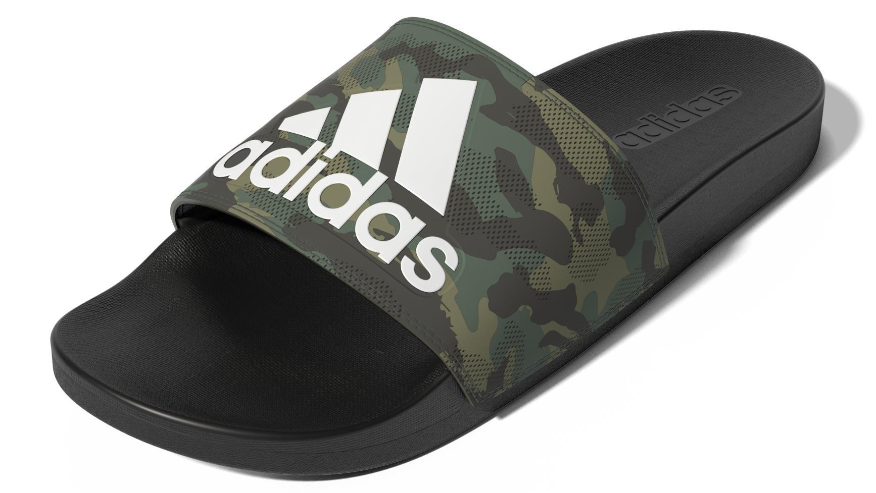 Unisex Camouflage Adilette Comfort Slides, Black, A901_ONE, large image number 11