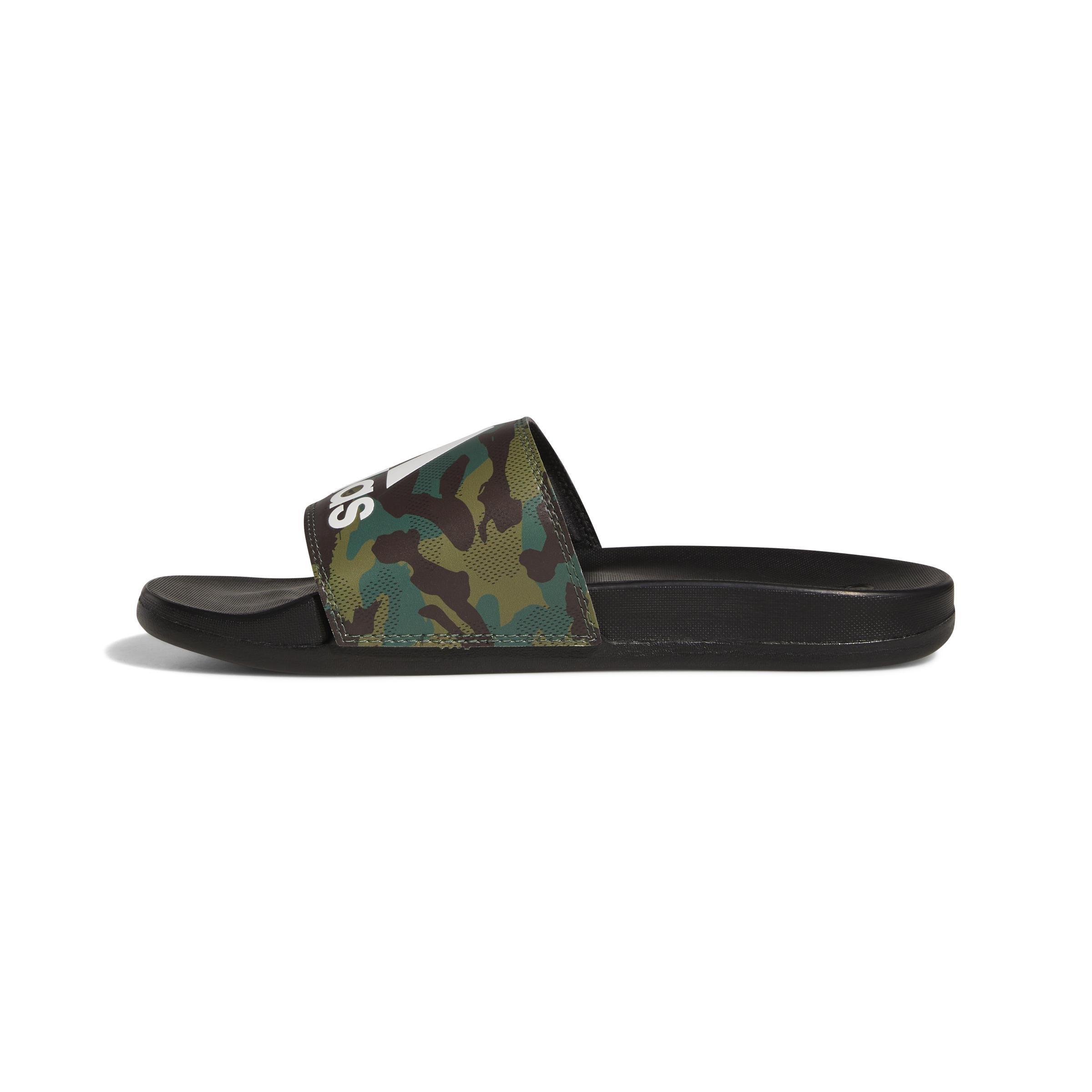 Unisex Camouflage Adilette Comfort Slides, Black, A901_ONE, large image number 12