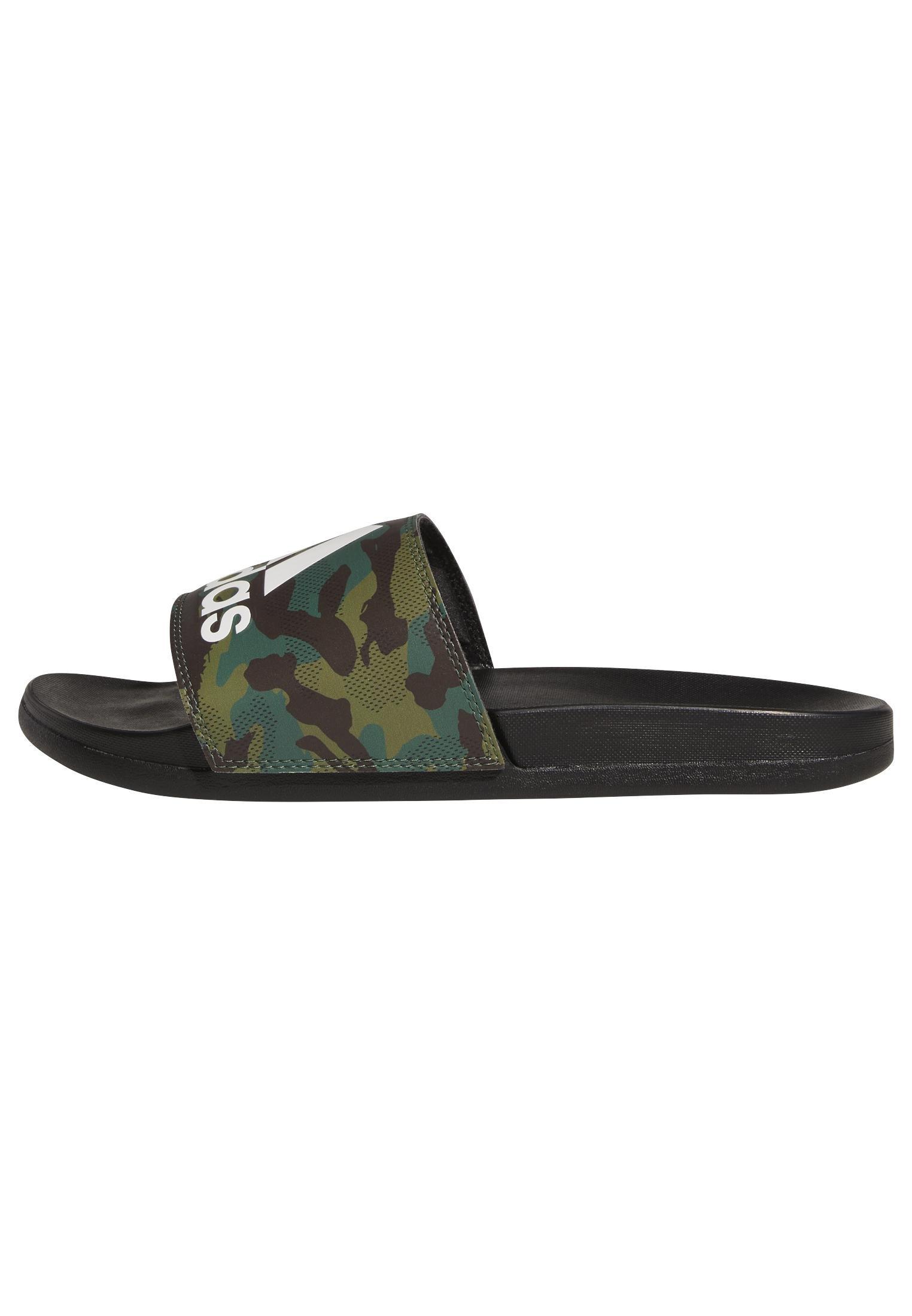 Unisex Camouflage Adilette Comfort Slides, Black, A901_ONE, large image number 13