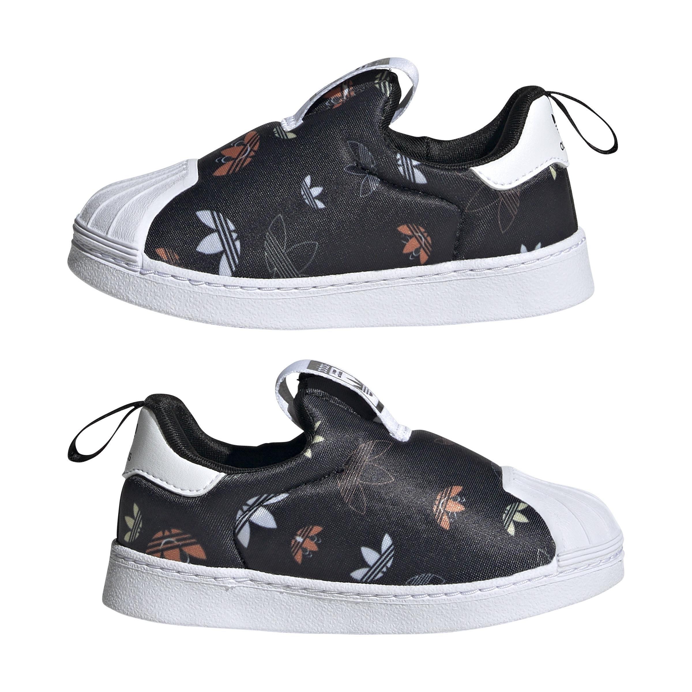 Unisex Kids Superstar 360 Shoes, Black, A901_ONE, large image number 7