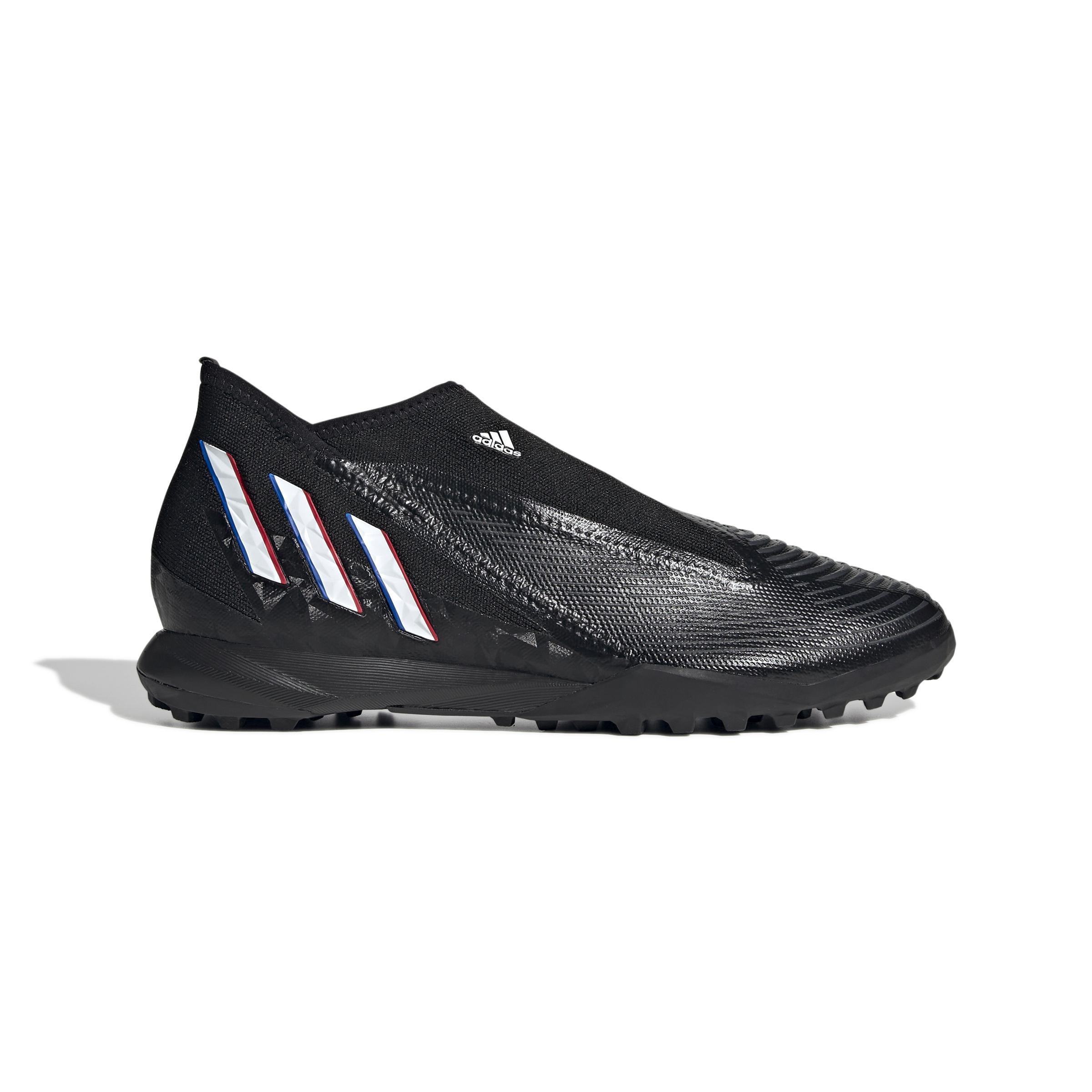 Unisex Predator Edge.3 Laceless Turf Boots, Black, A901_ONE, large image number 0