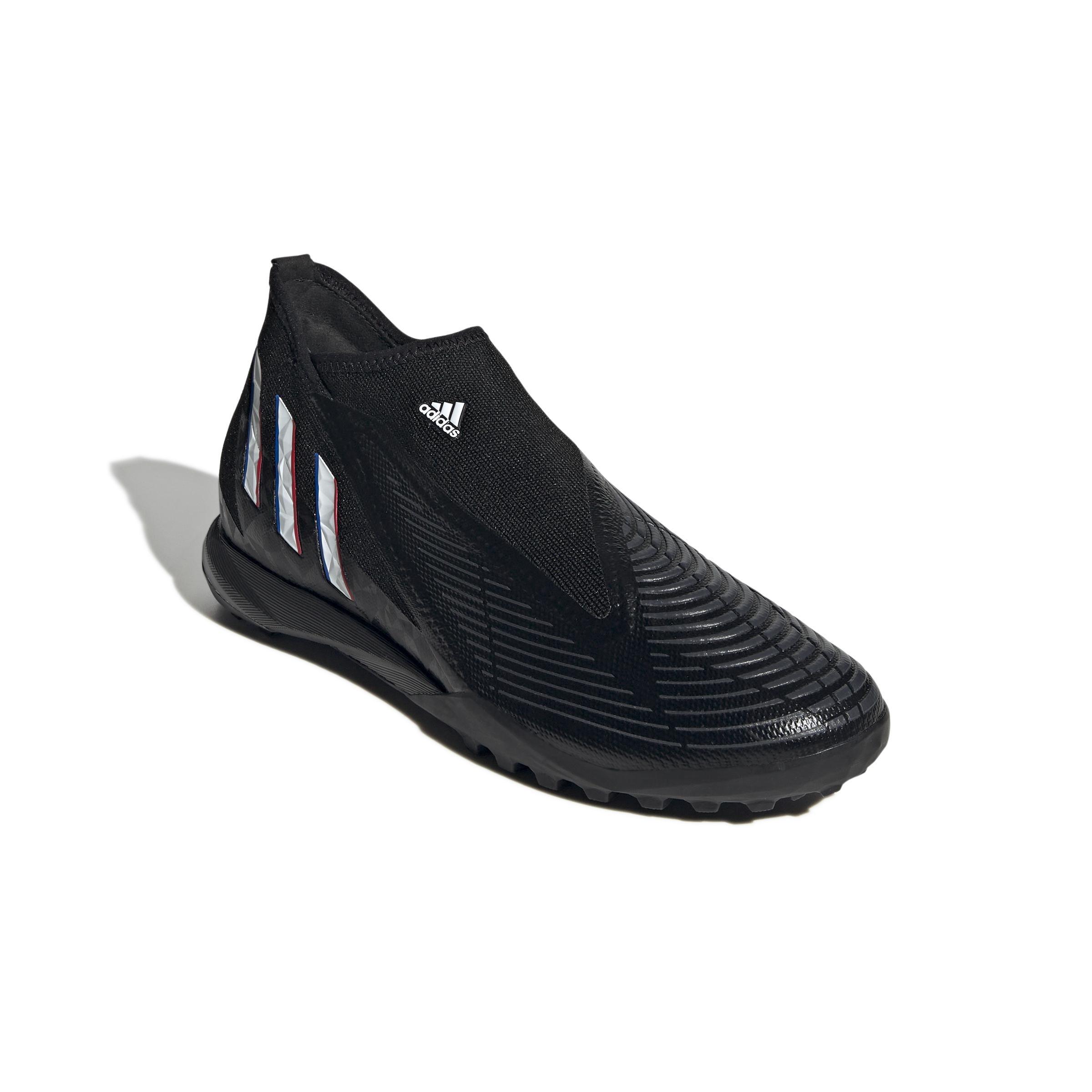 Unisex Predator Edge.3 Laceless Turf Boots, Black, , large image number 1
