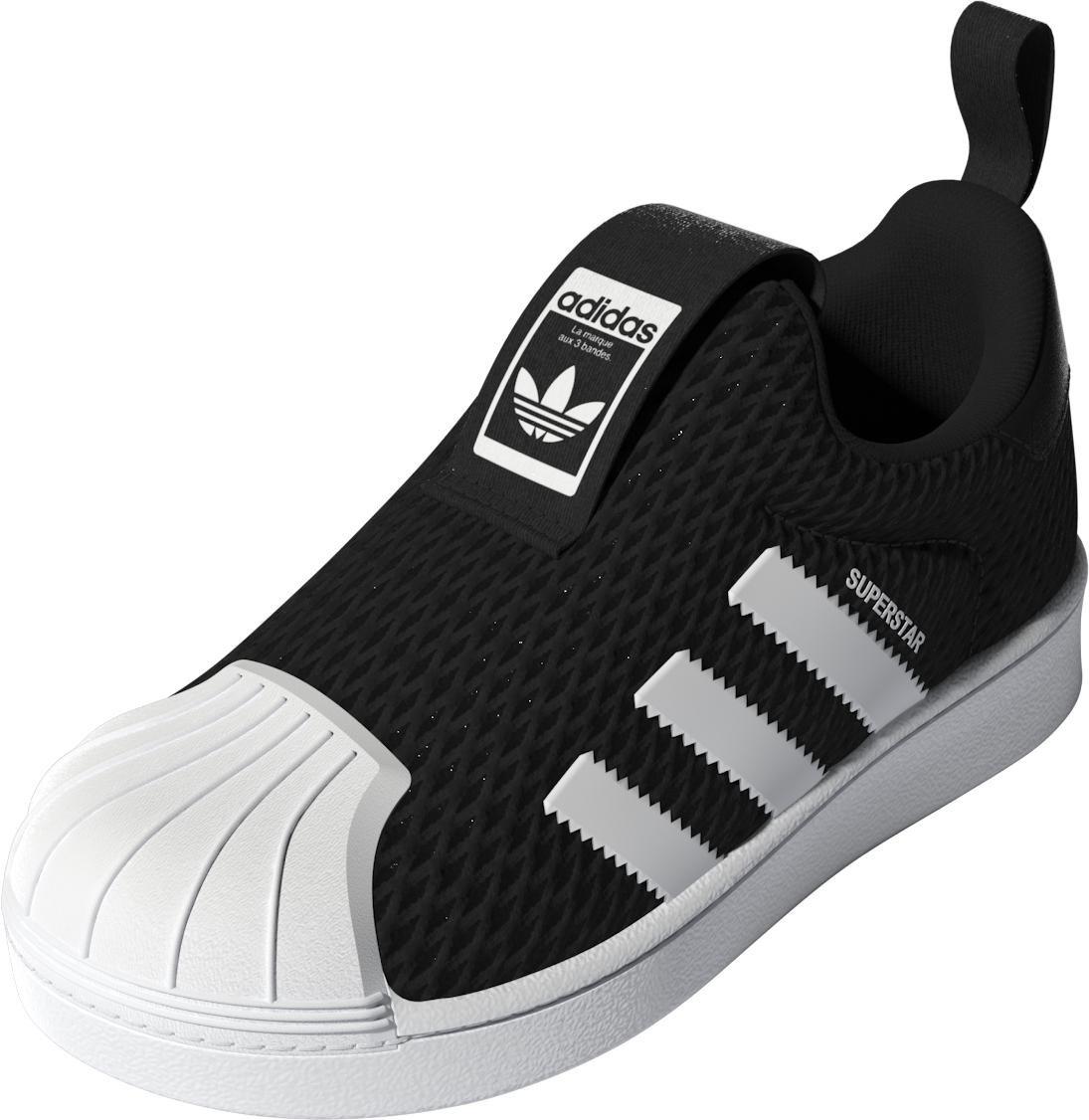 Unisex Kids Superstar 360 Shoes, Black, A901_ONE, large image number 4