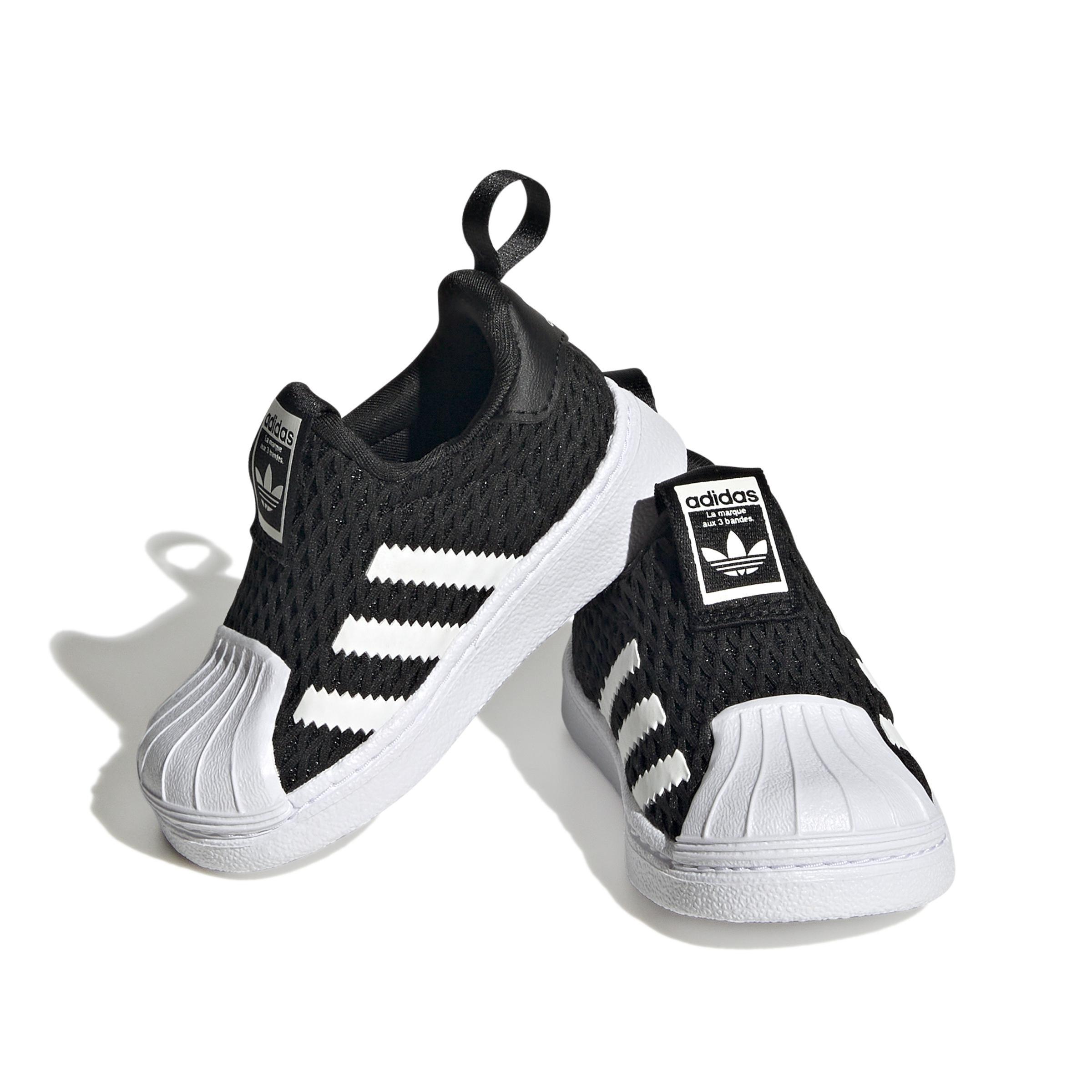 Kids Unisex Superstar 360 Shoes, Black, A901_ONE, large image number 1