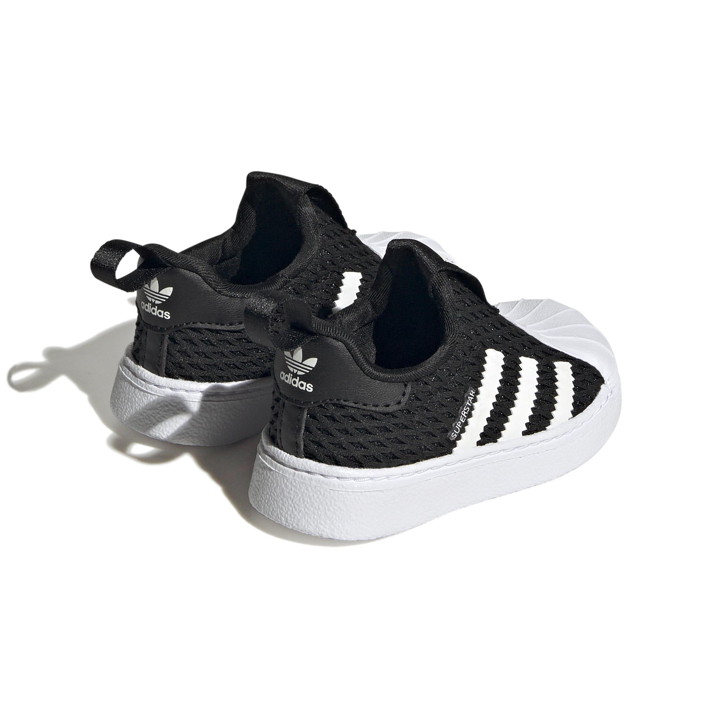 Unisex Kids Superstar 360 Shoes, Black, A901_ONE, medium