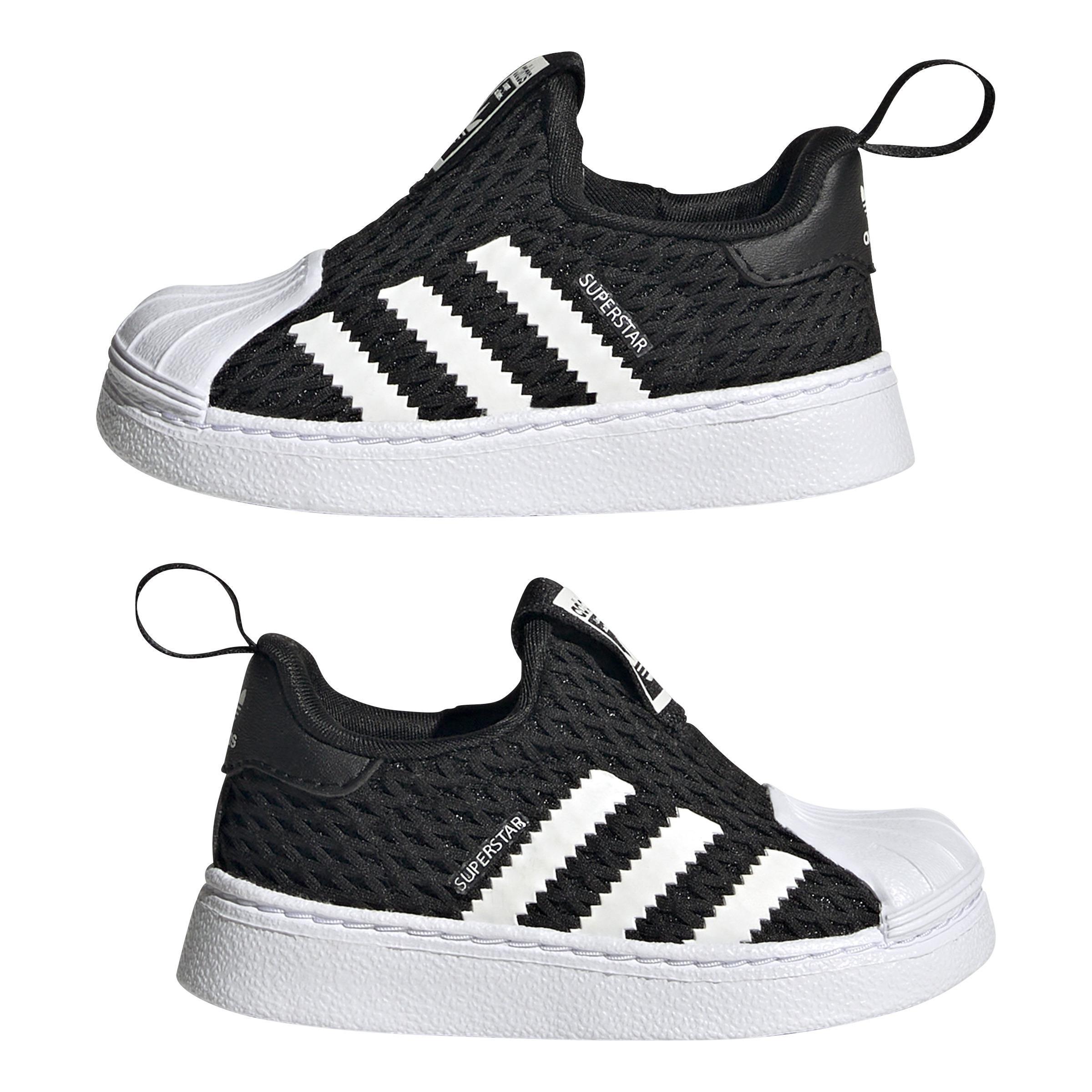 Kids Unisex Superstar 360 Shoes, Black, A901_ONE, large image number 5