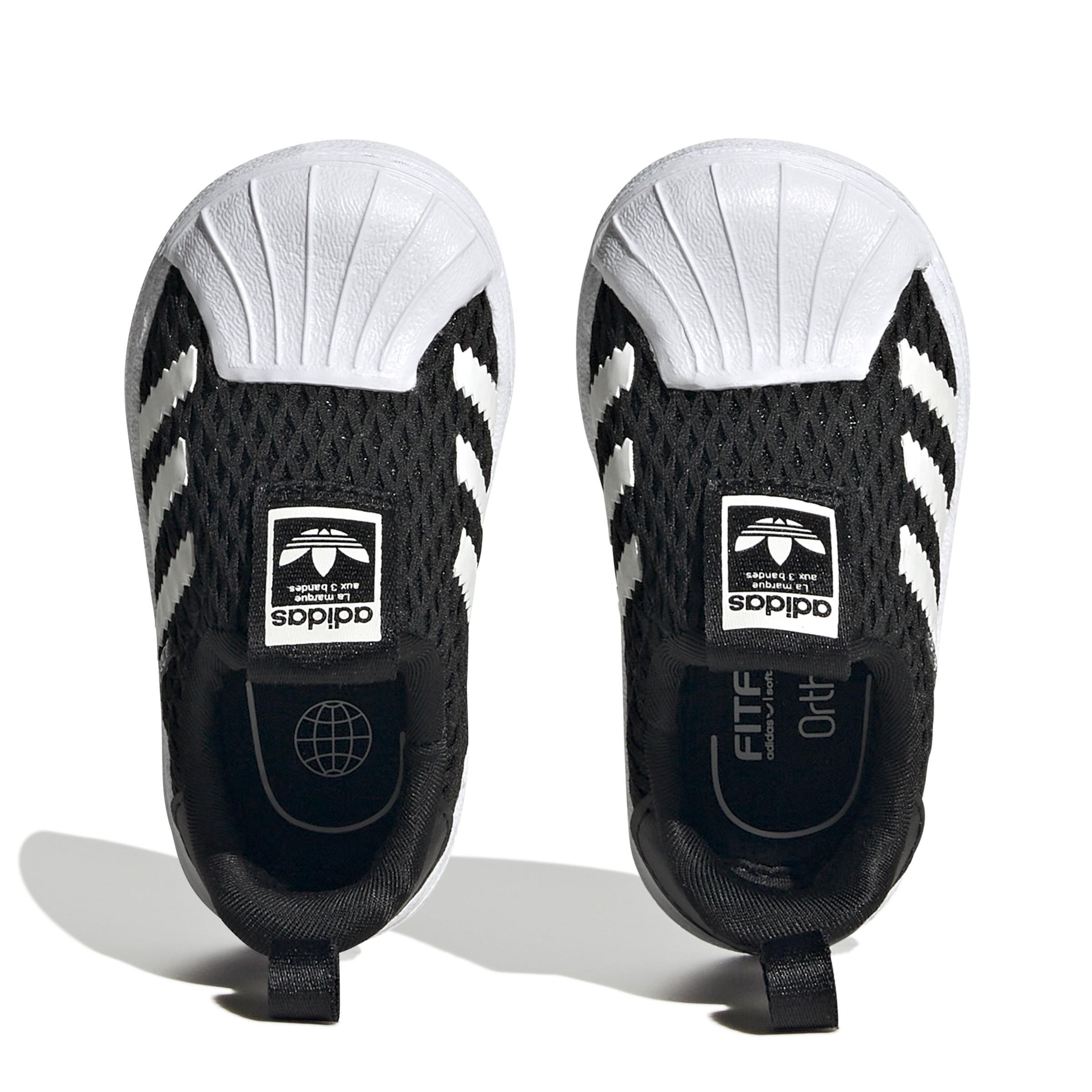 Unisex Kids Superstar 360 Shoes, Black, , large image number 7
