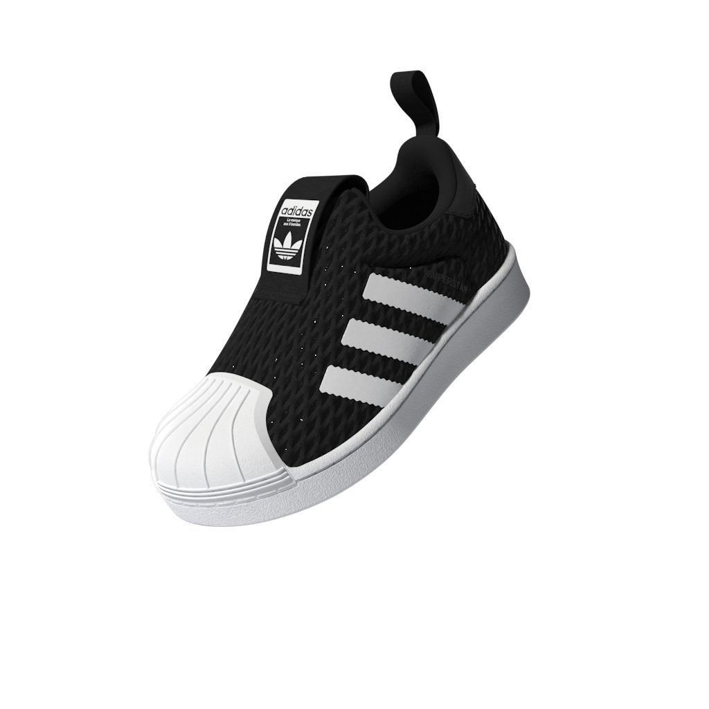Unisex Kids Superstar 360 Shoes, Black, , large image number 8
