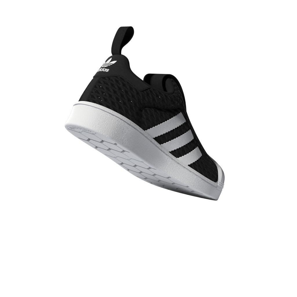 Unisex Kids Superstar 360 Shoes, Black, , large image number 10