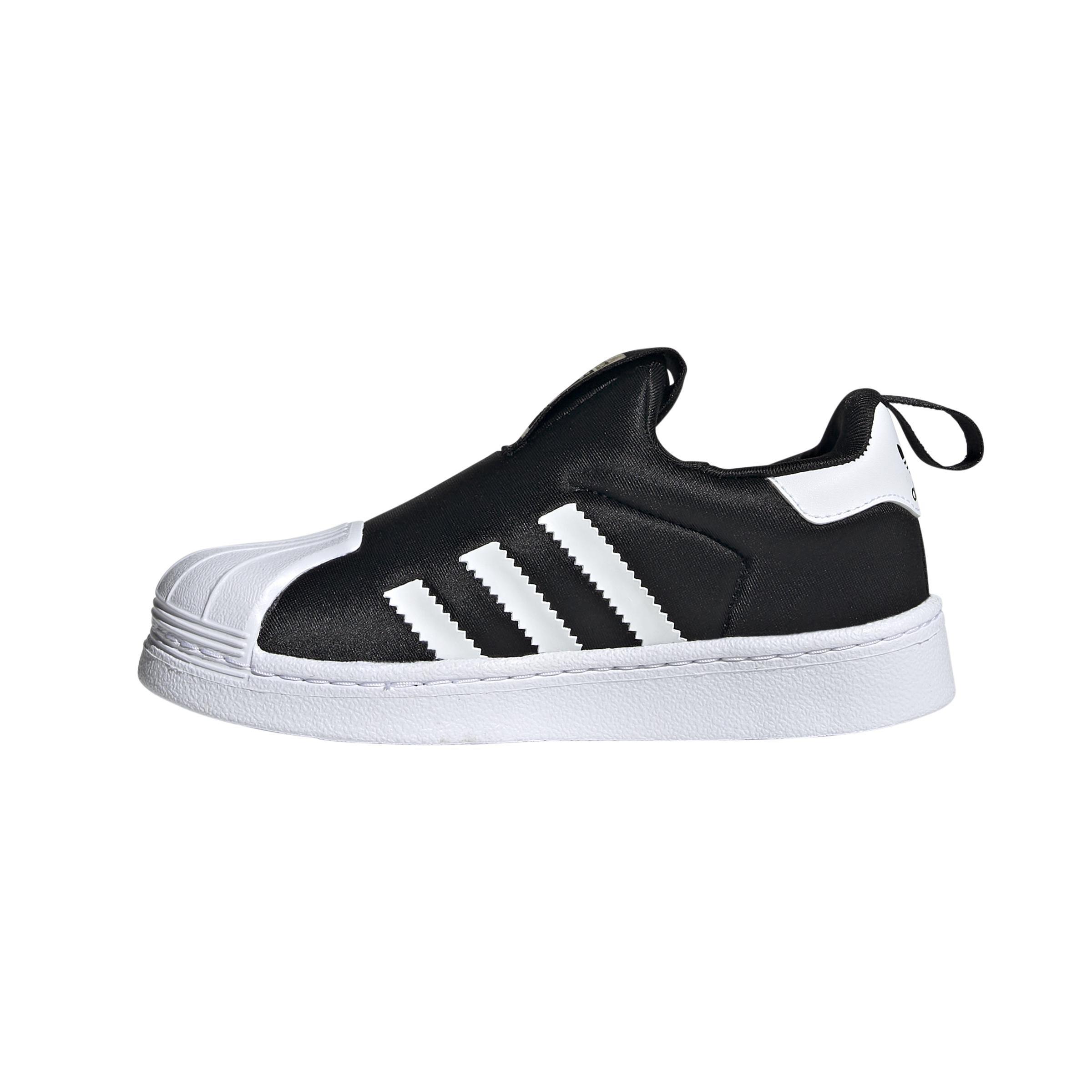 Unisex Kids Superstar 360 Shoes, Black, A901_ONE, large image number 8