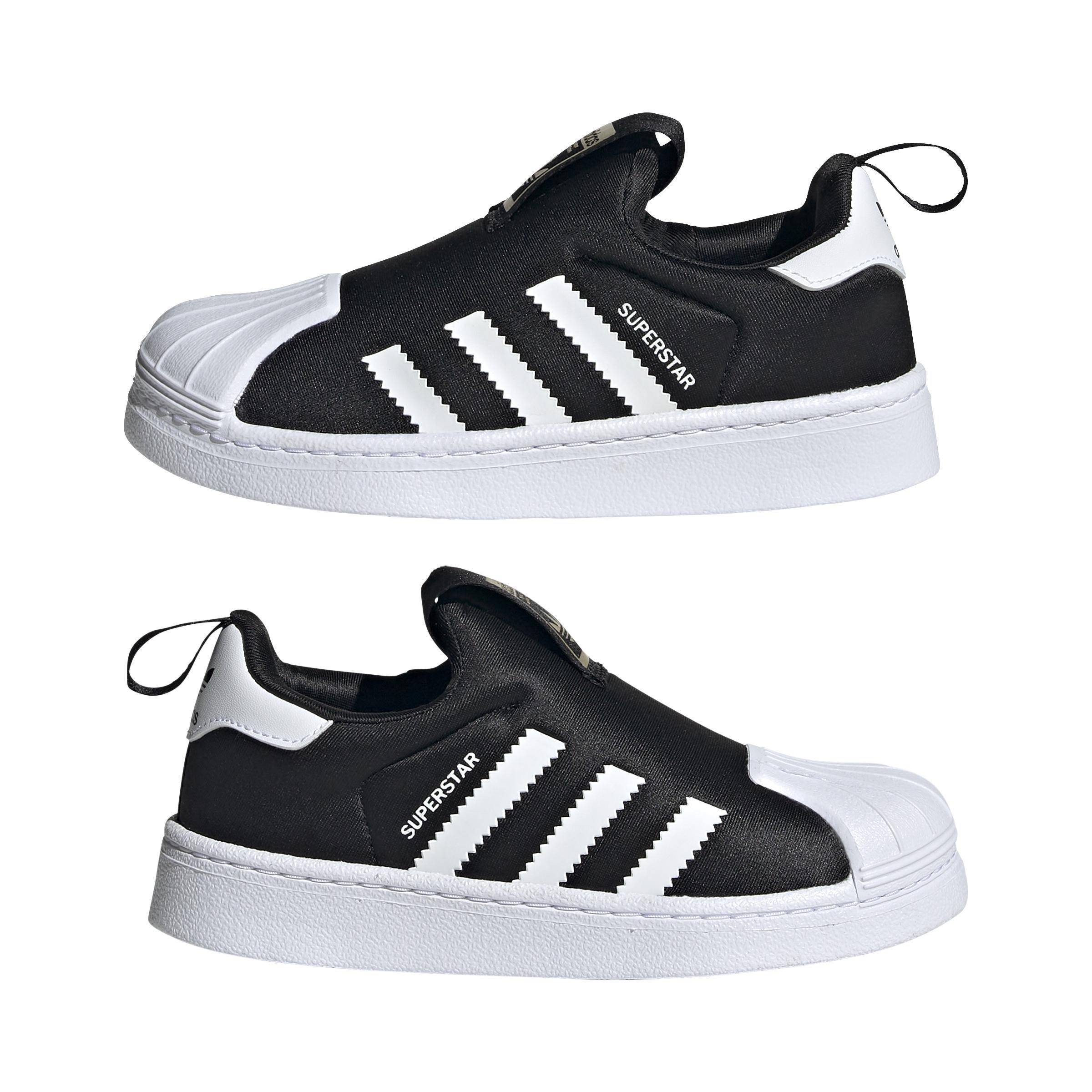 Unisex Kids Superstar 360 Shoes, Black, A901_ONE, large image number 10