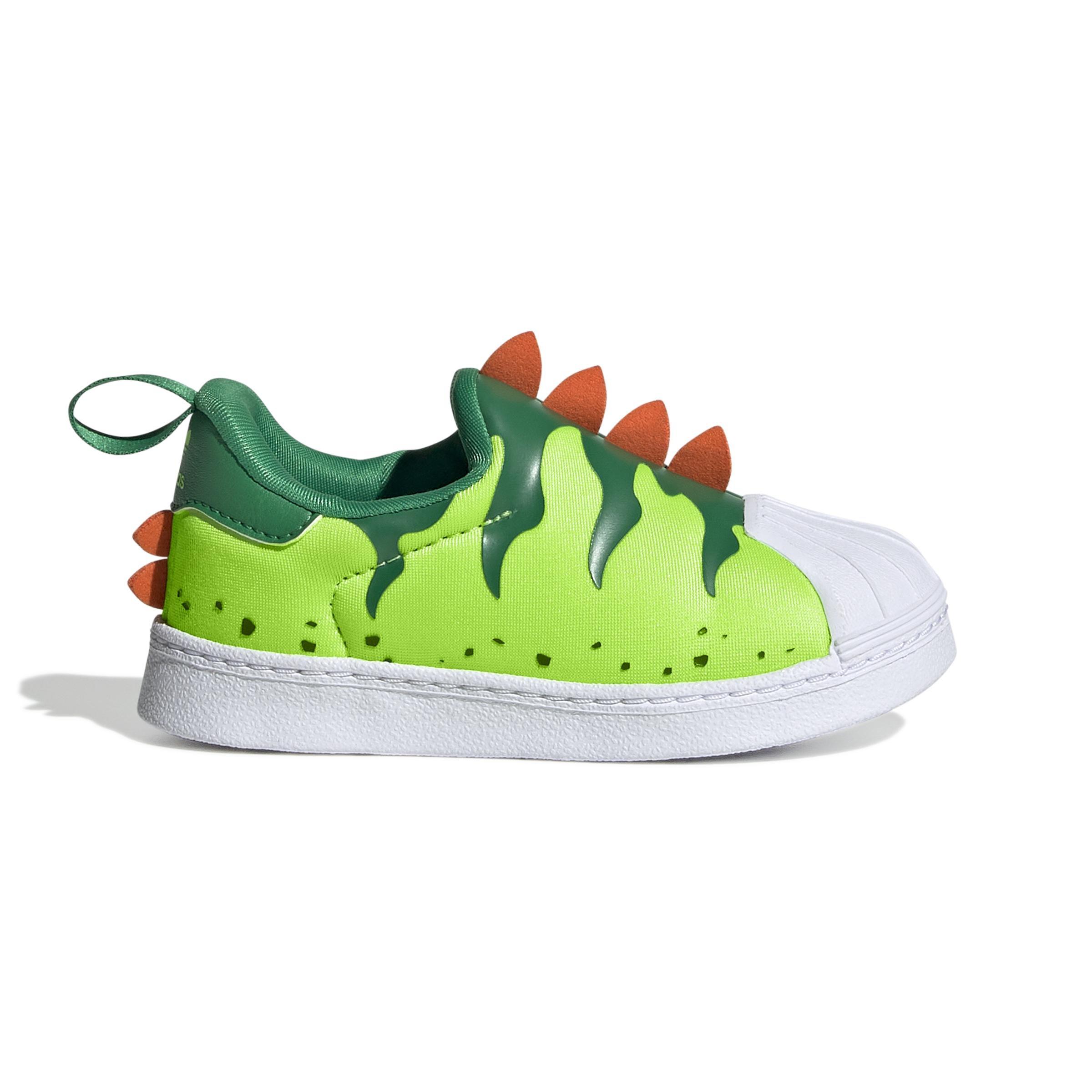 Unisex Kids Superstar 360 Shoes Team, Green, A901_ONE, large image number 0