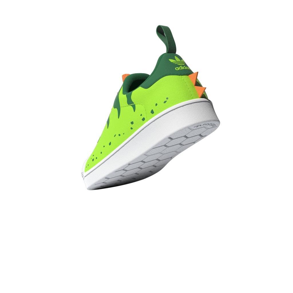 Unisex Kids Superstar 360 Shoes Team, Green, A901_ONE, large image number 6