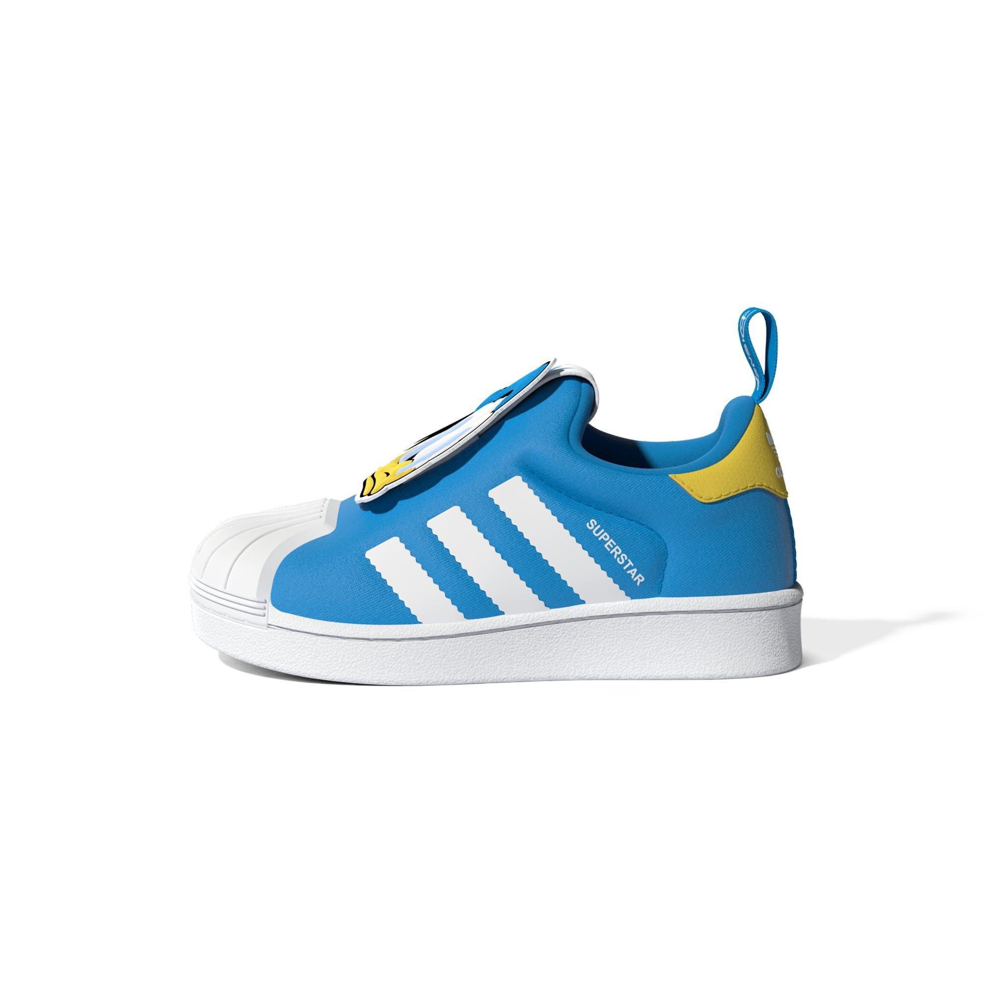 Unisex Kids Disney Superstar 360 Shoes , White, , large image number 10