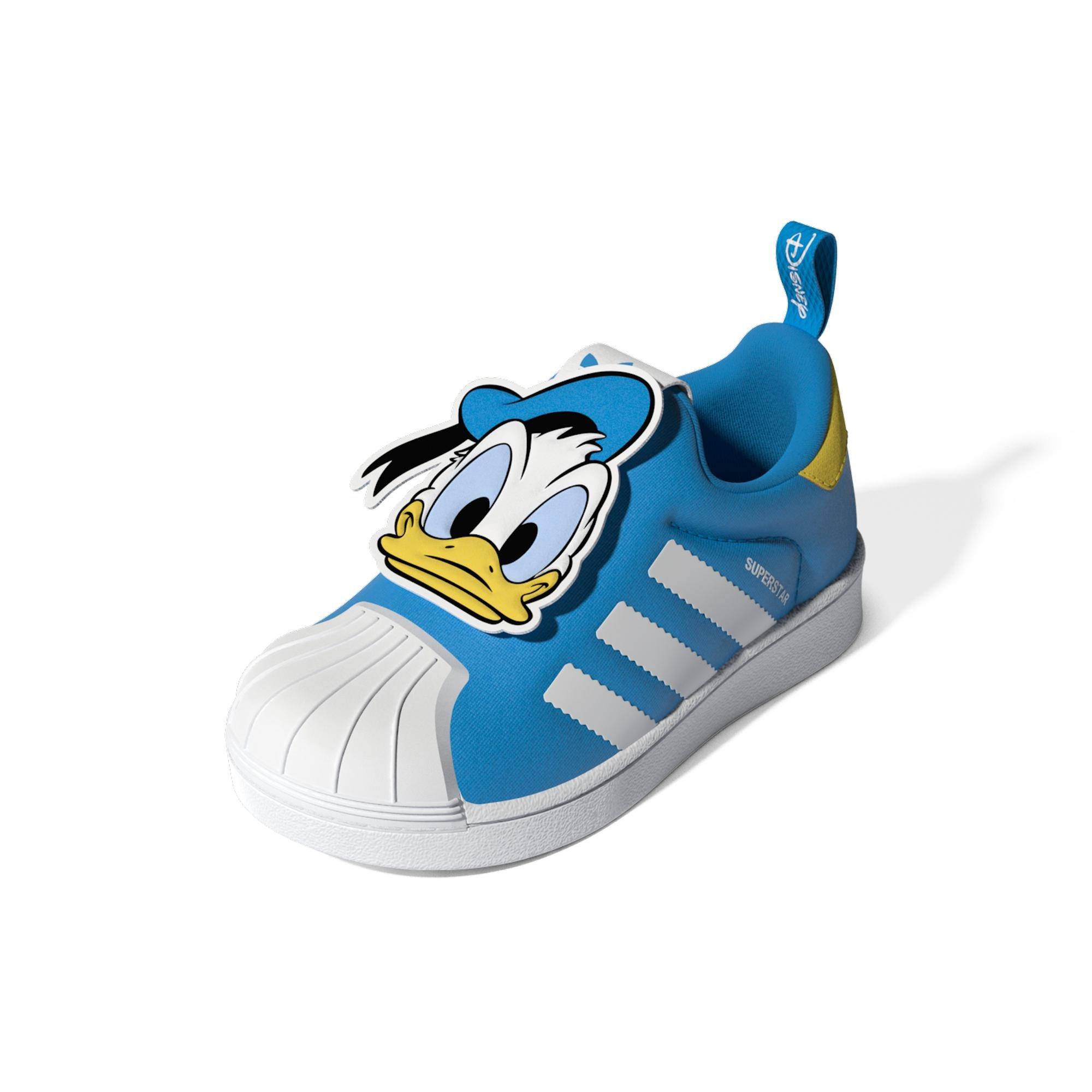 Unisex Kids Disney Superstar 360 Shoes , White, , large image number 13