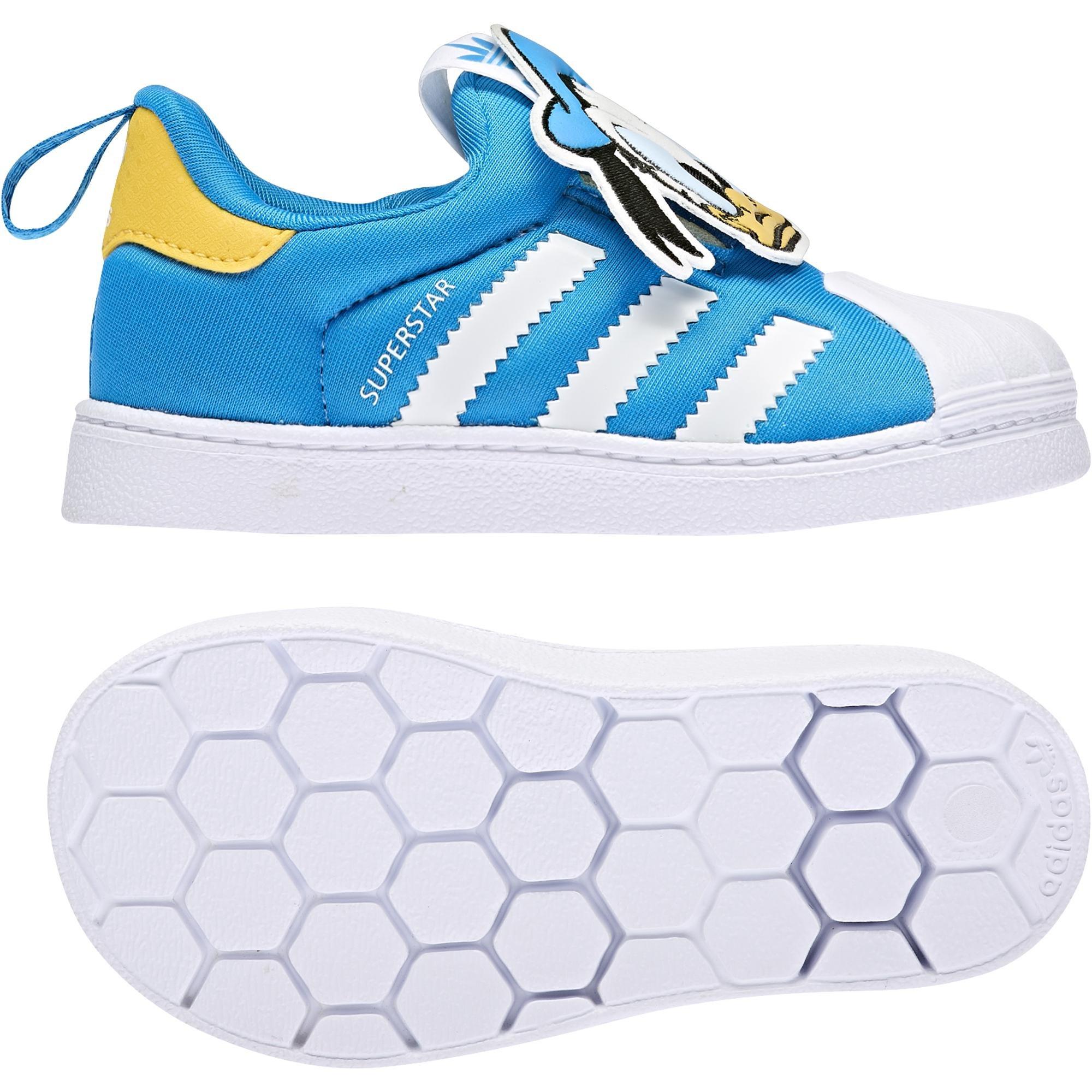 Unisex Kids Disney Superstar 360 Shoes , White, , large image number 36