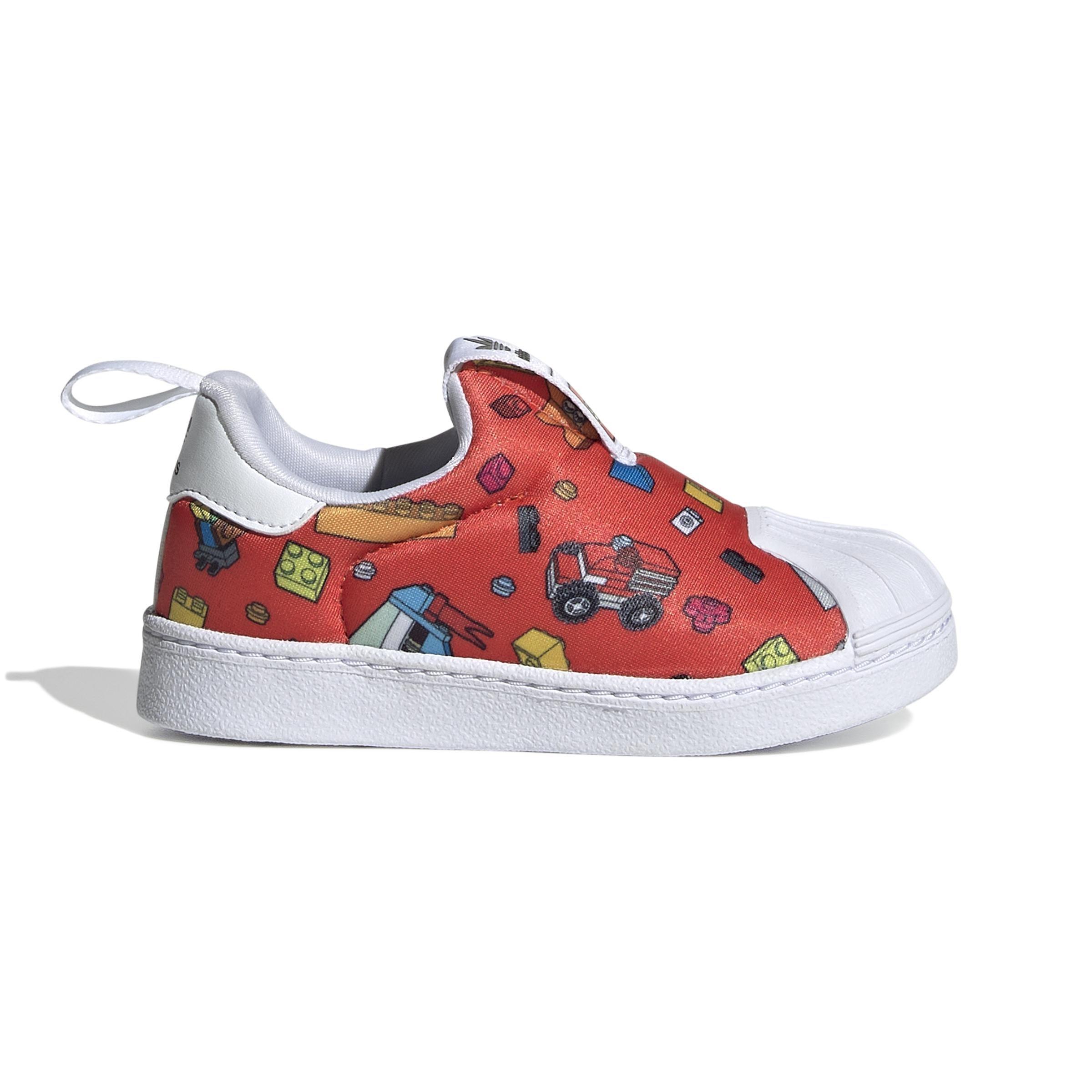 Unisex Kids Superstar 360 X Lego Shoes, White, A901_ONE, large image number 0