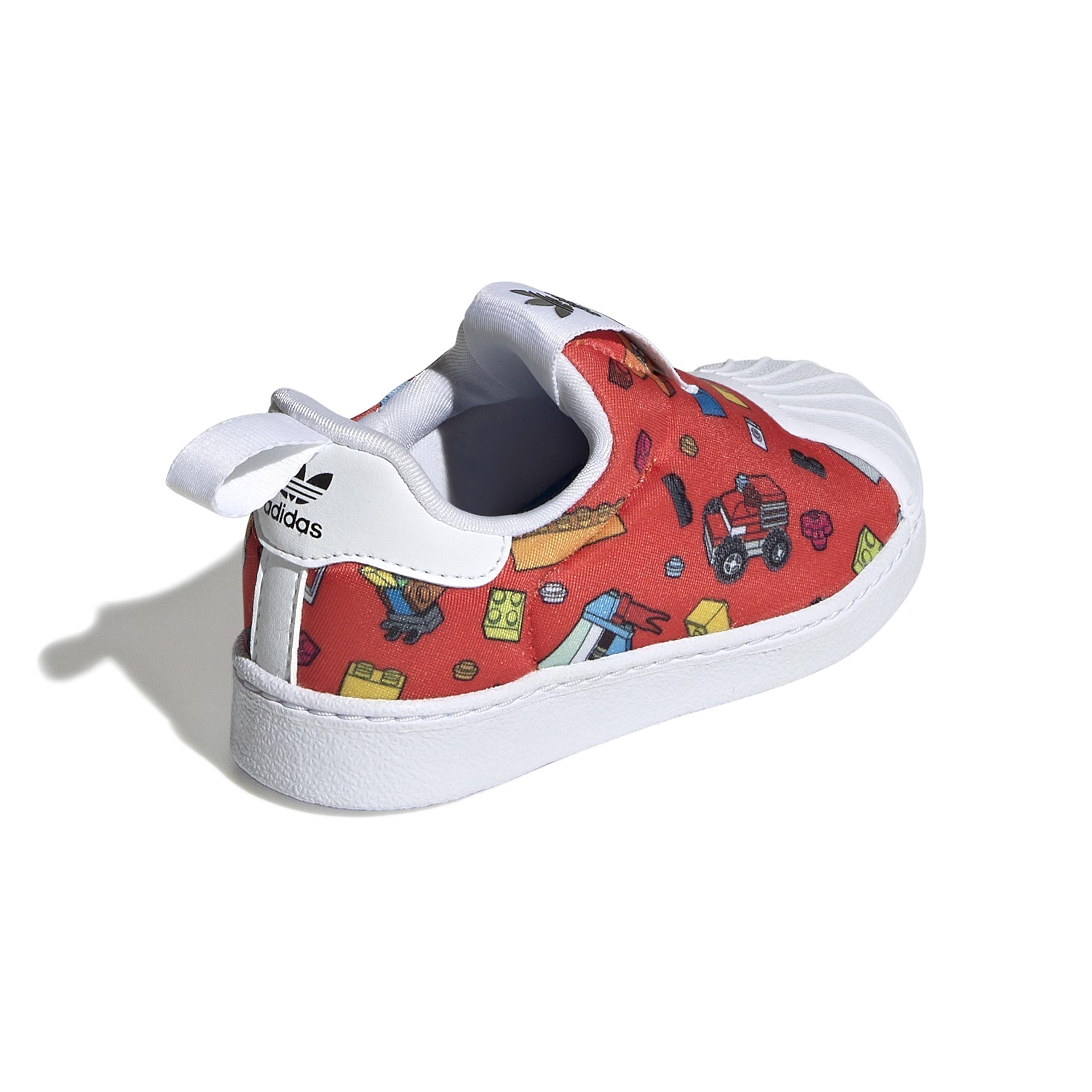 Unisex Kids Superstar 360 X Lego Shoes, White, A901_ONE, large image number 2