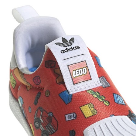 Unisex Kids Adidas Superstar 360 X Lego Shoes, White, A901_ONE, large image number 3