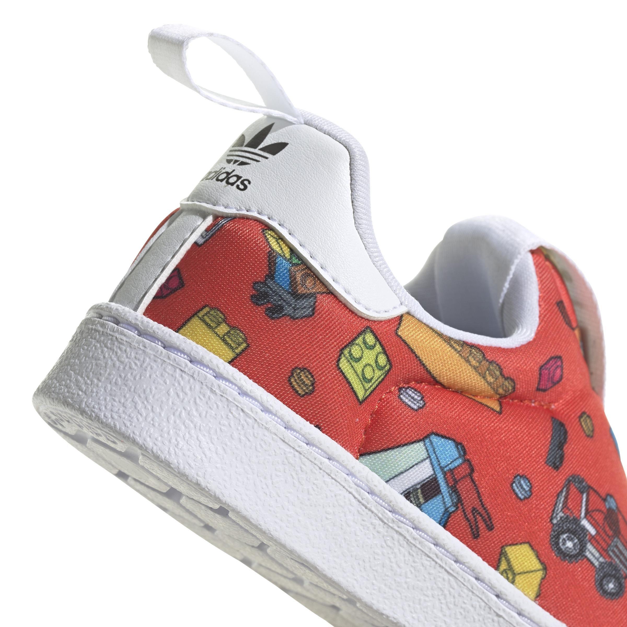 Unisex Kids Superstar 360 X Lego Shoes, White, A901_ONE, large image number 3