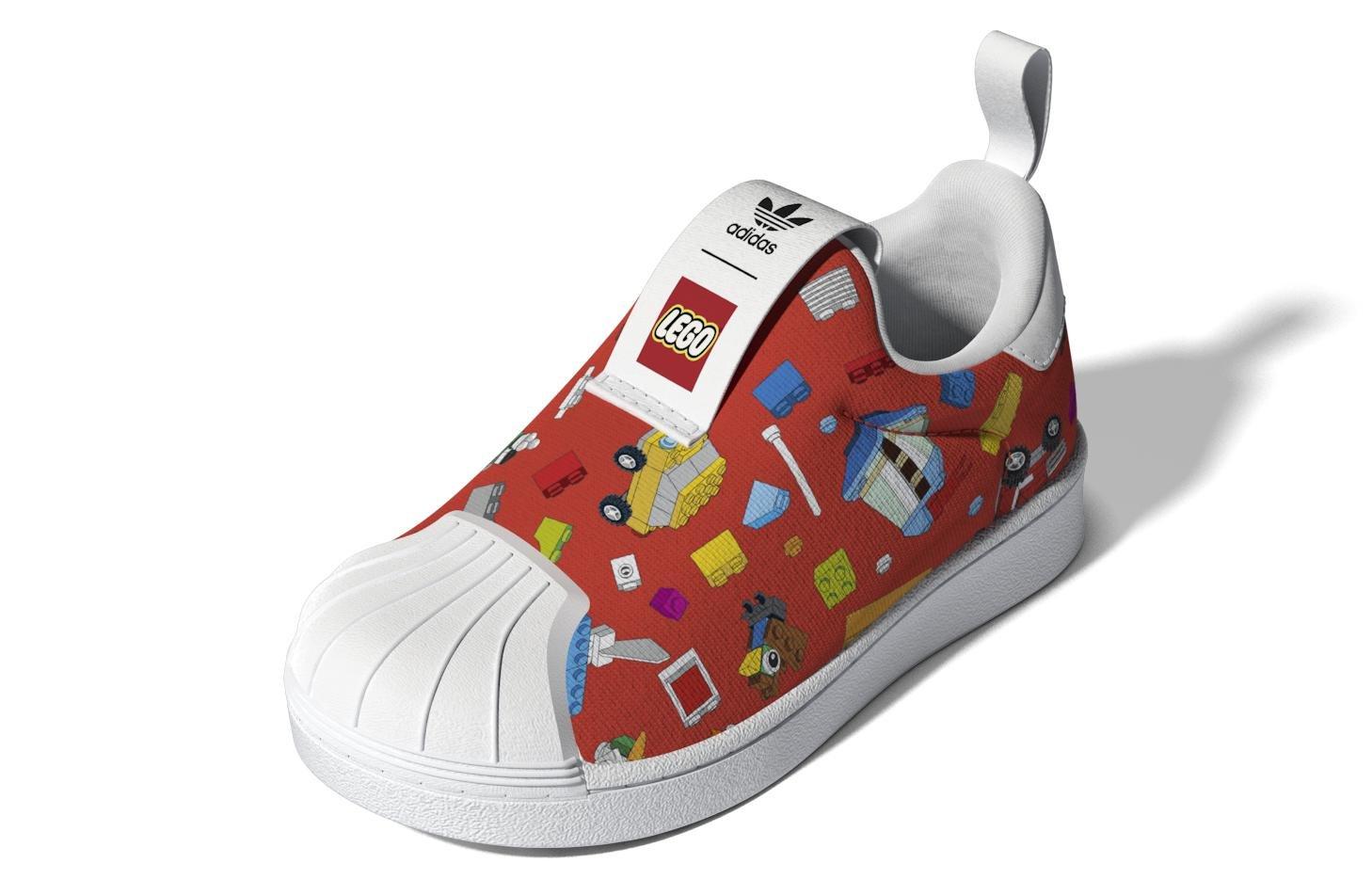 Unisex Kids Superstar 360 X Lego Shoes, White, A901_ONE, large image number 6