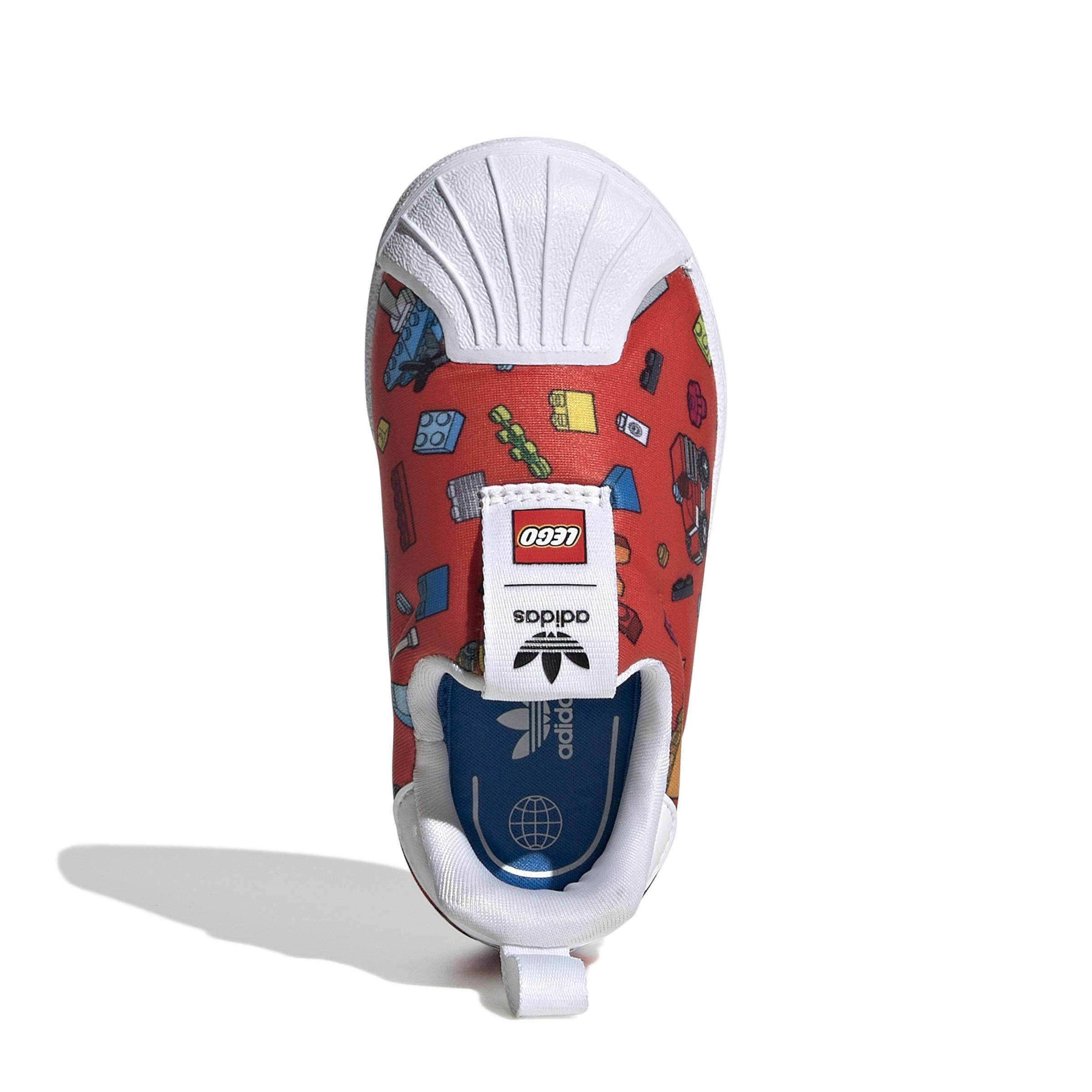 Unisex Kids Superstar 360 X Lego Shoes, White, A901_ONE, large image number 8