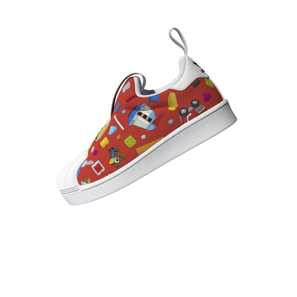 Unisex Kids Superstar 360 X Lego Shoes, White, A901_ONE, large image number 9