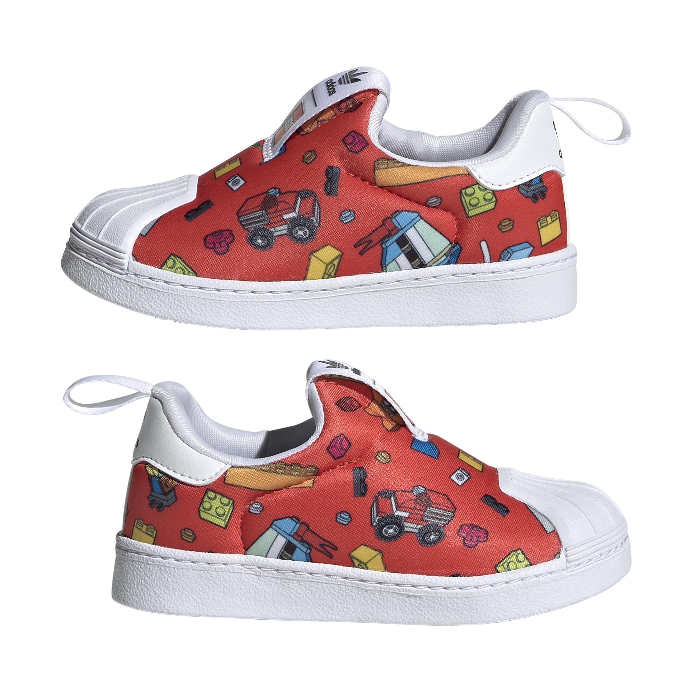Unisex Kids Superstar 360 X Lego Shoes, White, A901_ONE, large image number 10