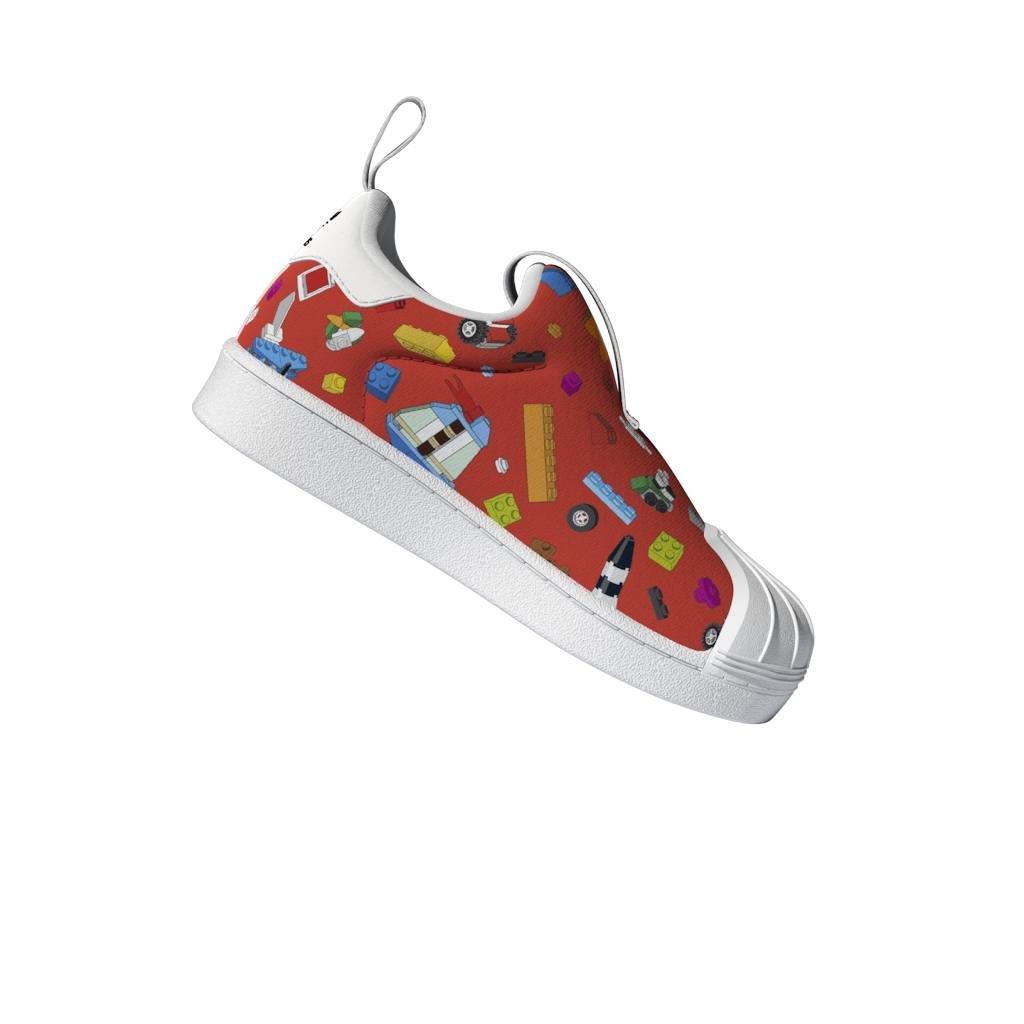 Unisex Kids Superstar 360 X Lego Shoes, White, A901_ONE, large image number 12