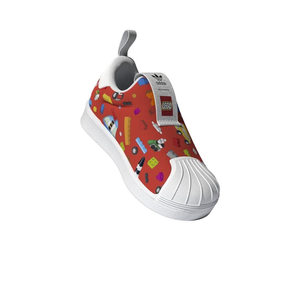 Unisex Kids Superstar 360 X Lego Shoes, White, A901_ONE, large image number 14