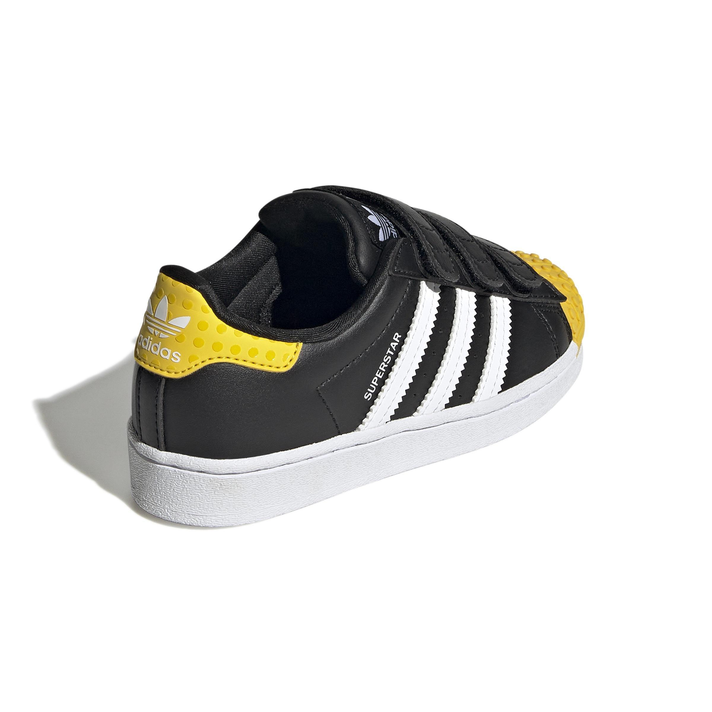 Unisex Kids adidas Superstar x LEGO Shoes, Black, A901_ONE, large image number 1