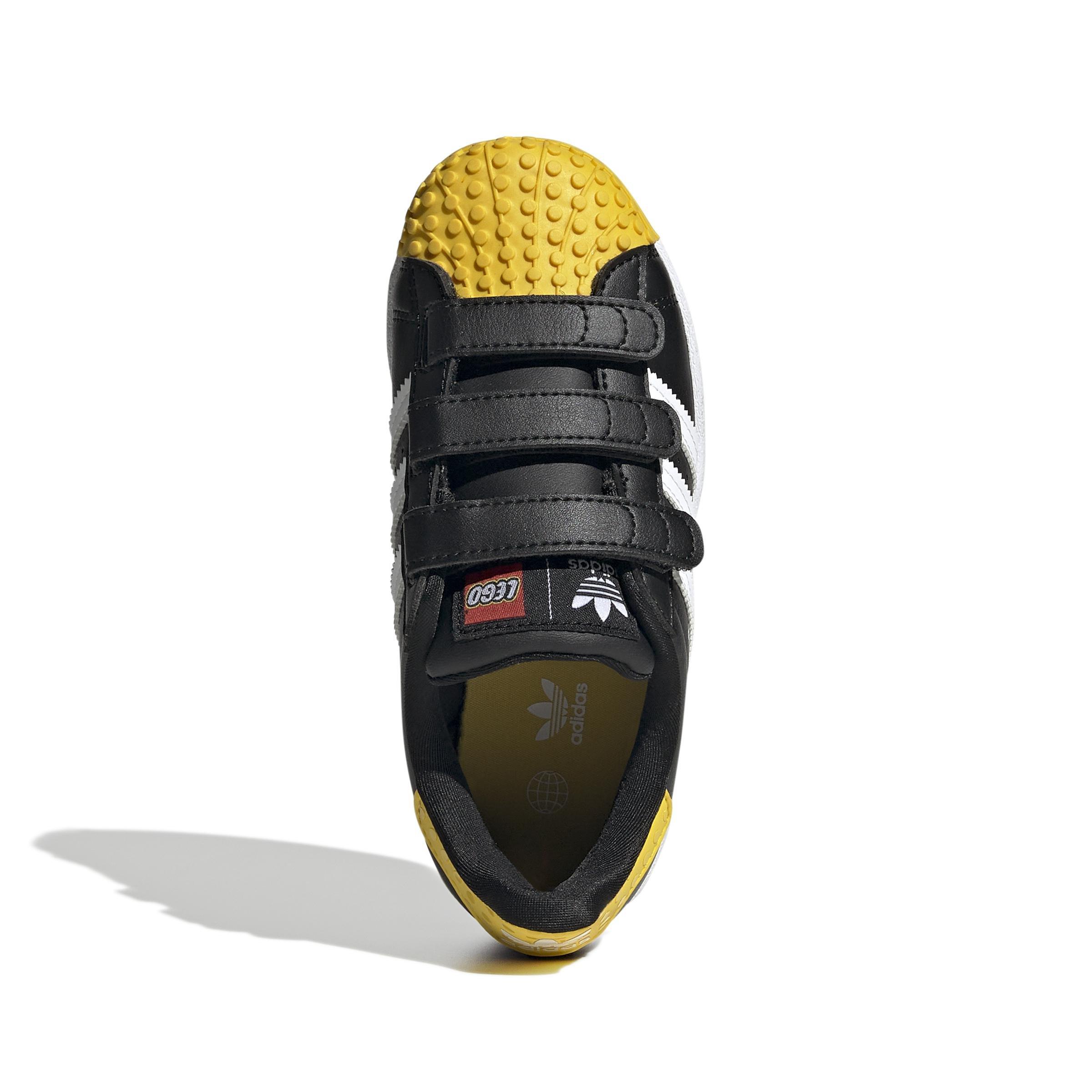 Unisex Kids adidas Superstar x LEGO Shoes, Black, A901_ONE, large image number 20