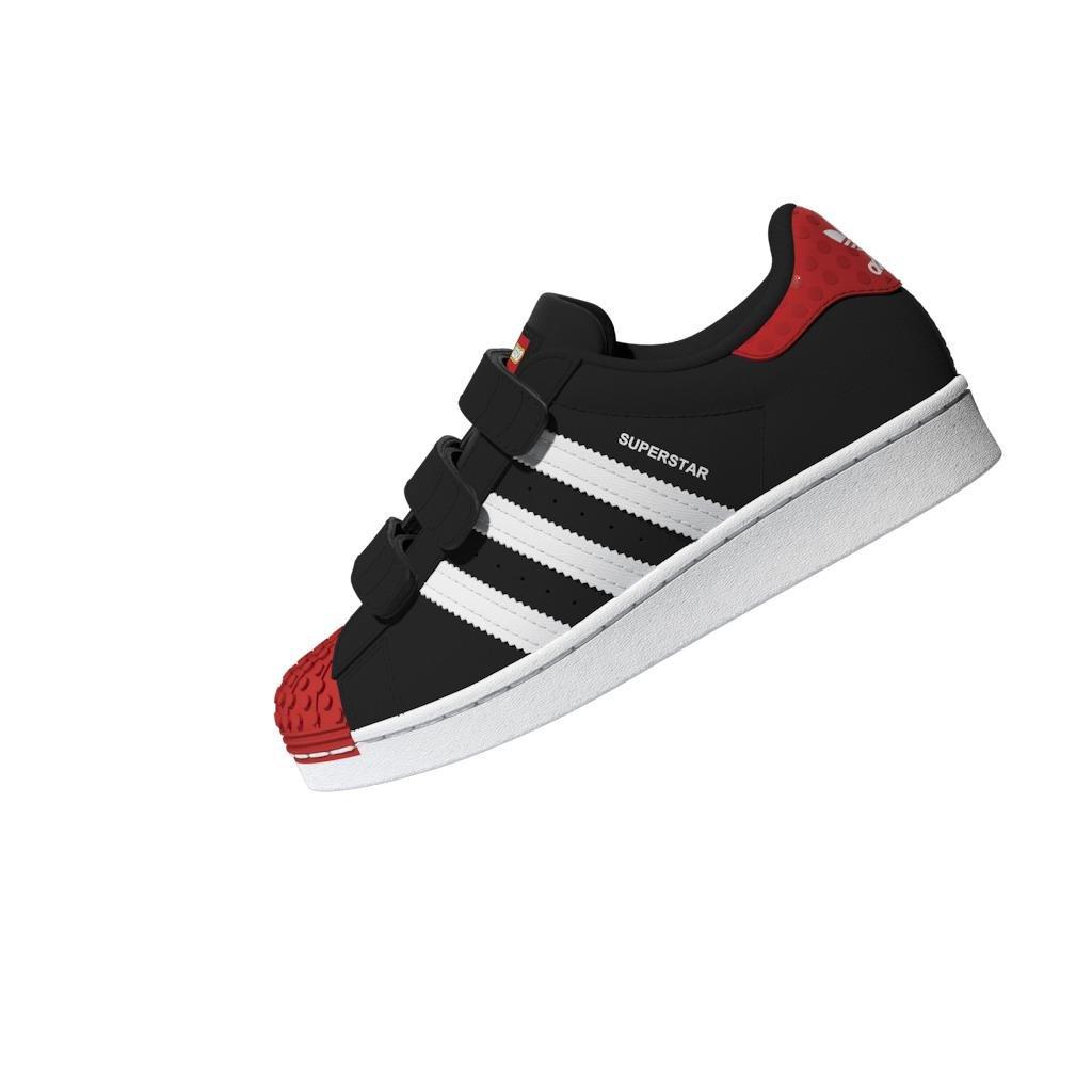 Unisex Kids adidas Superstar x LEGO Shoes, Black, A901_ONE, large image number 23