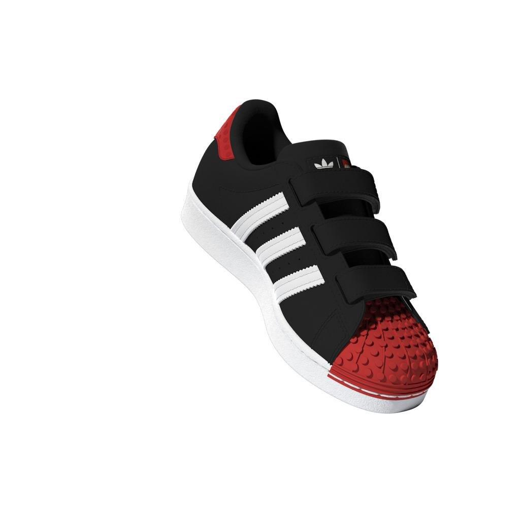 Unisex Kids adidas Superstar x LEGO Shoes, Black, A901_ONE, large image number 25