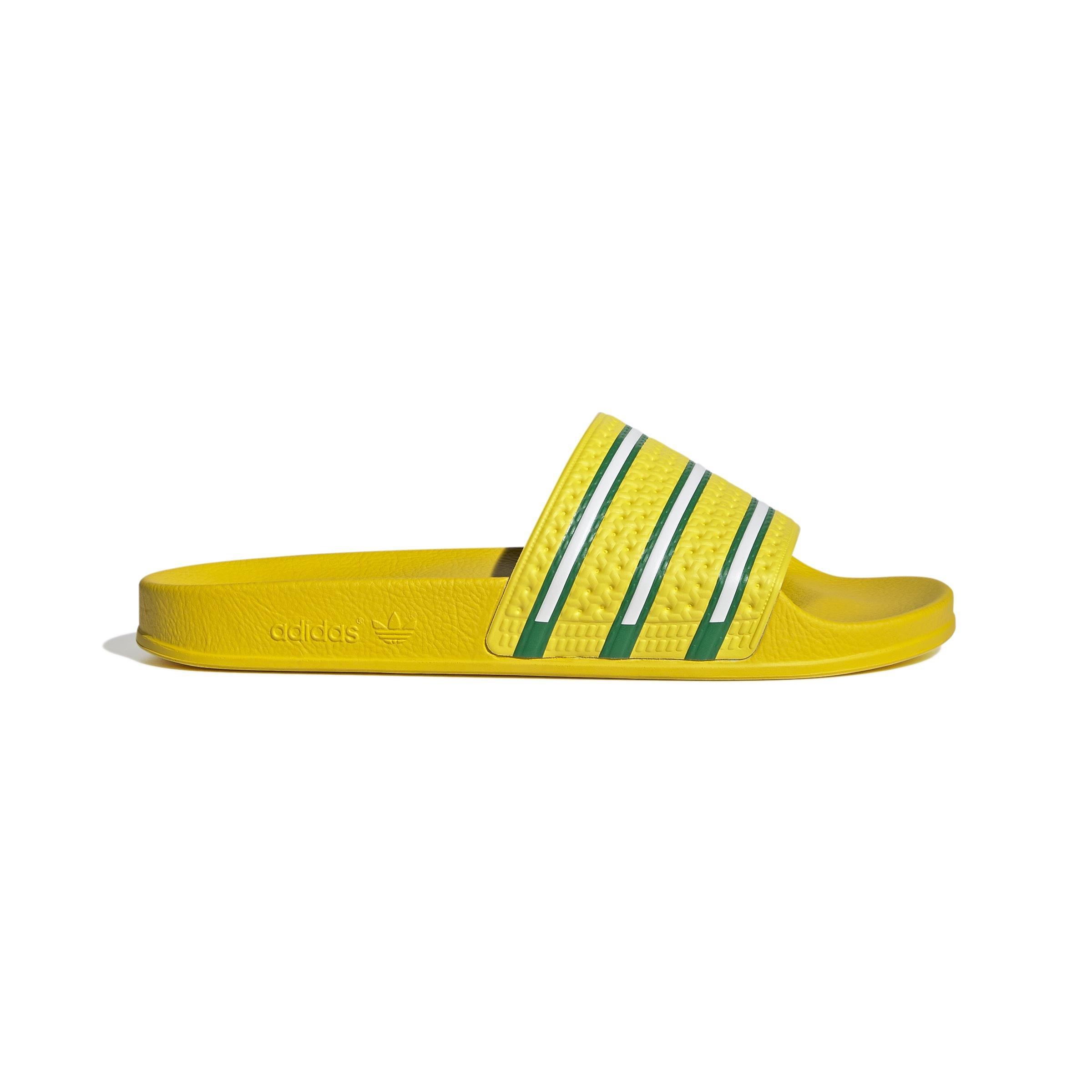 Adilette Slides, Yellow, A901_ONE, medium