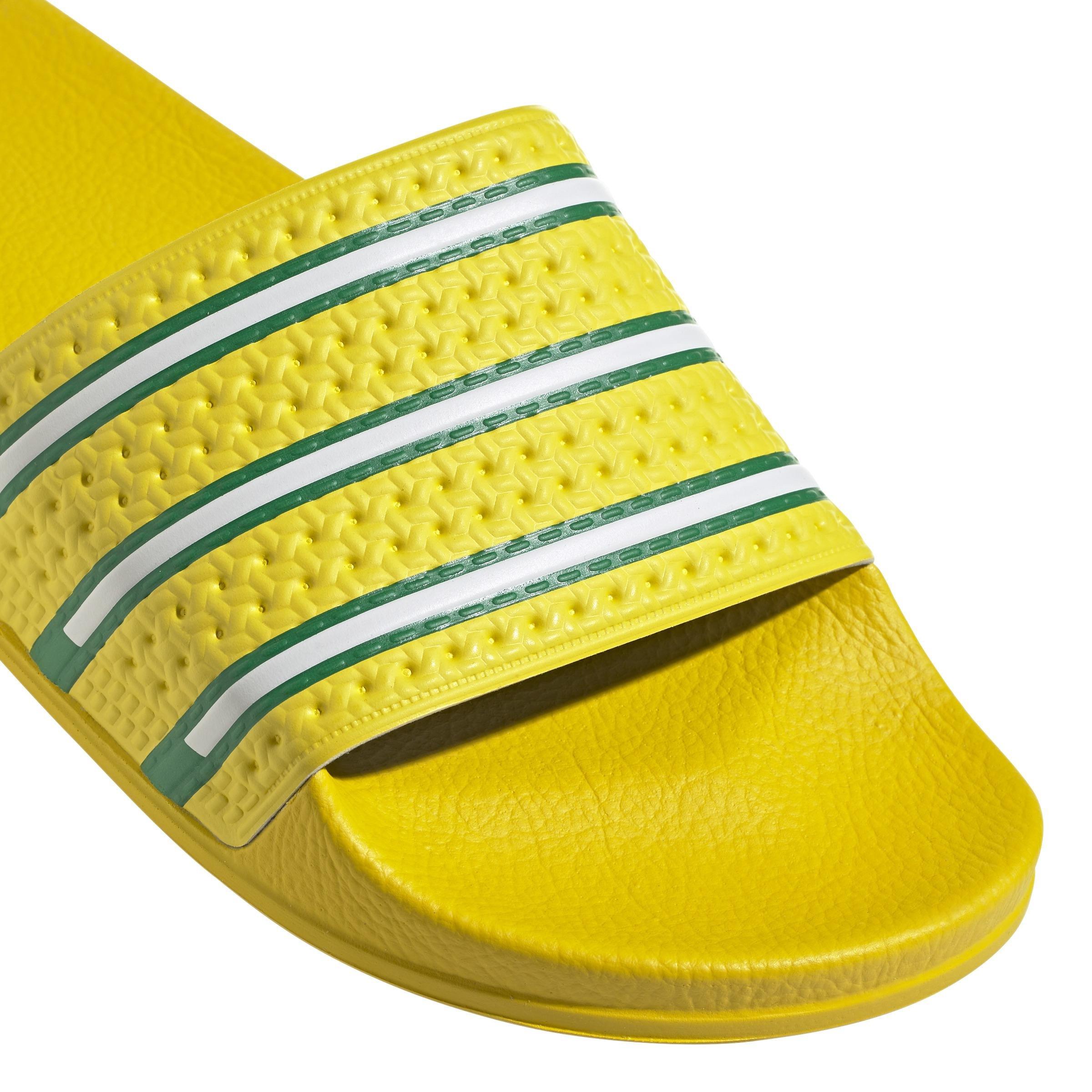 Adilette Slides, Yellow, A901_ONE, large image number 5