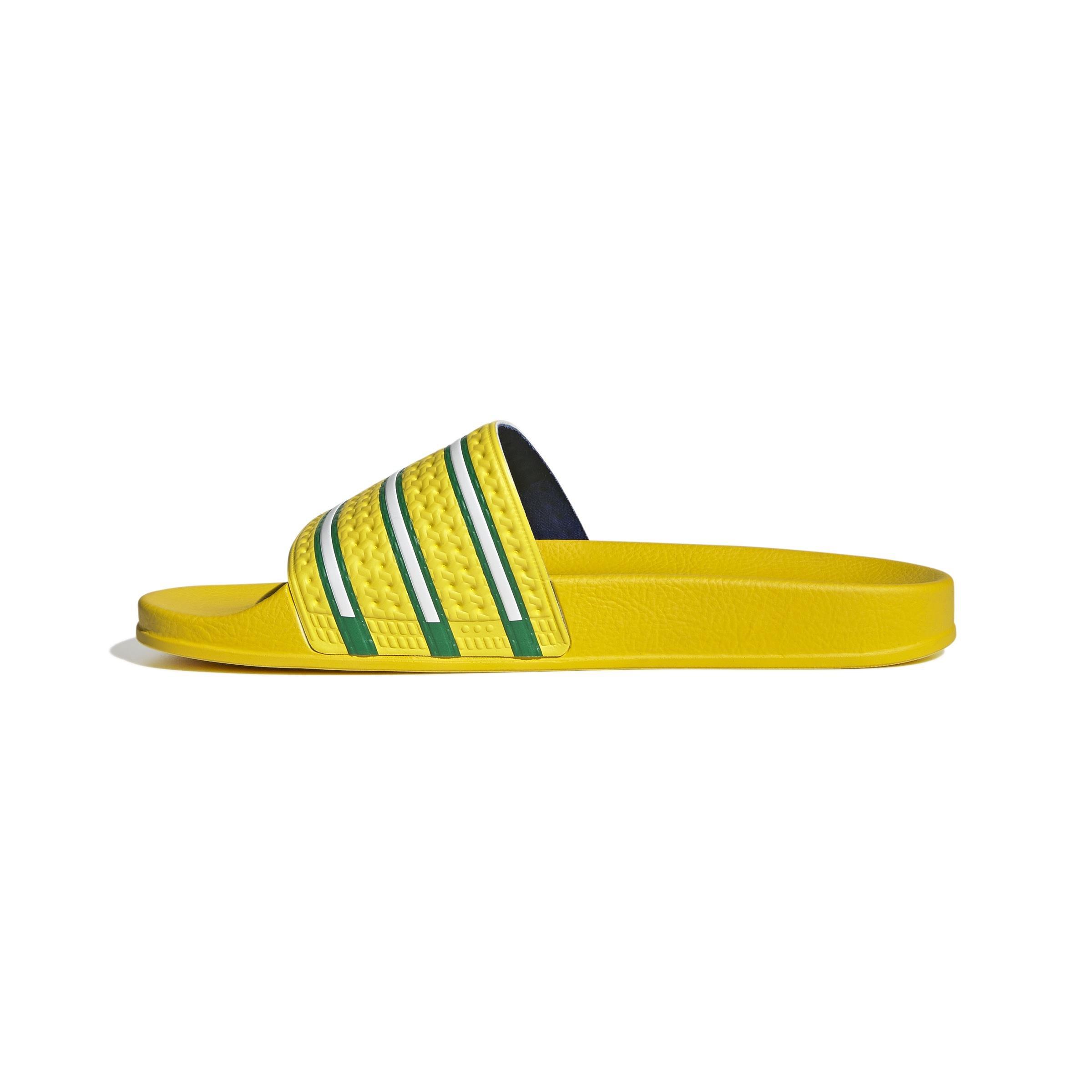 Adilette Slides, Yellow, A901_ONE, large image number 6