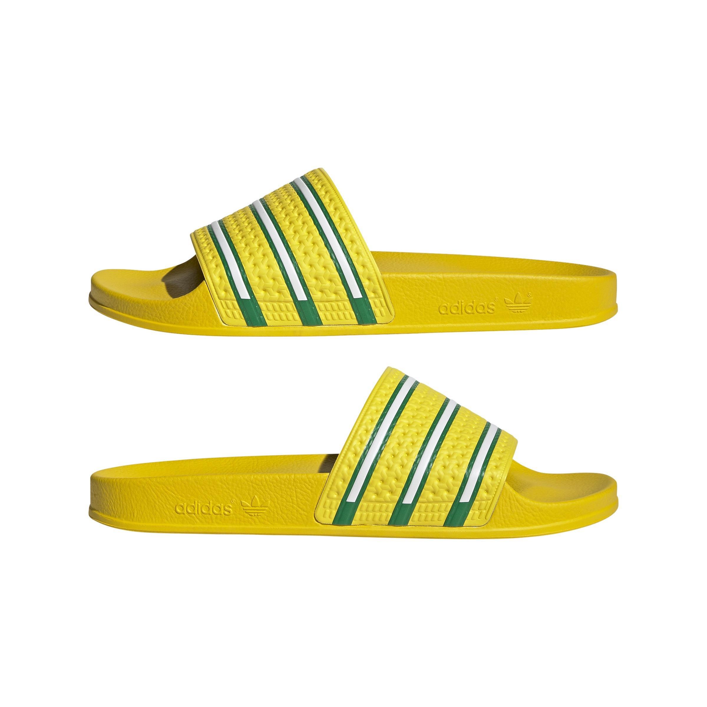 Adilette Slides, Yellow, A901_ONE, large image number 9