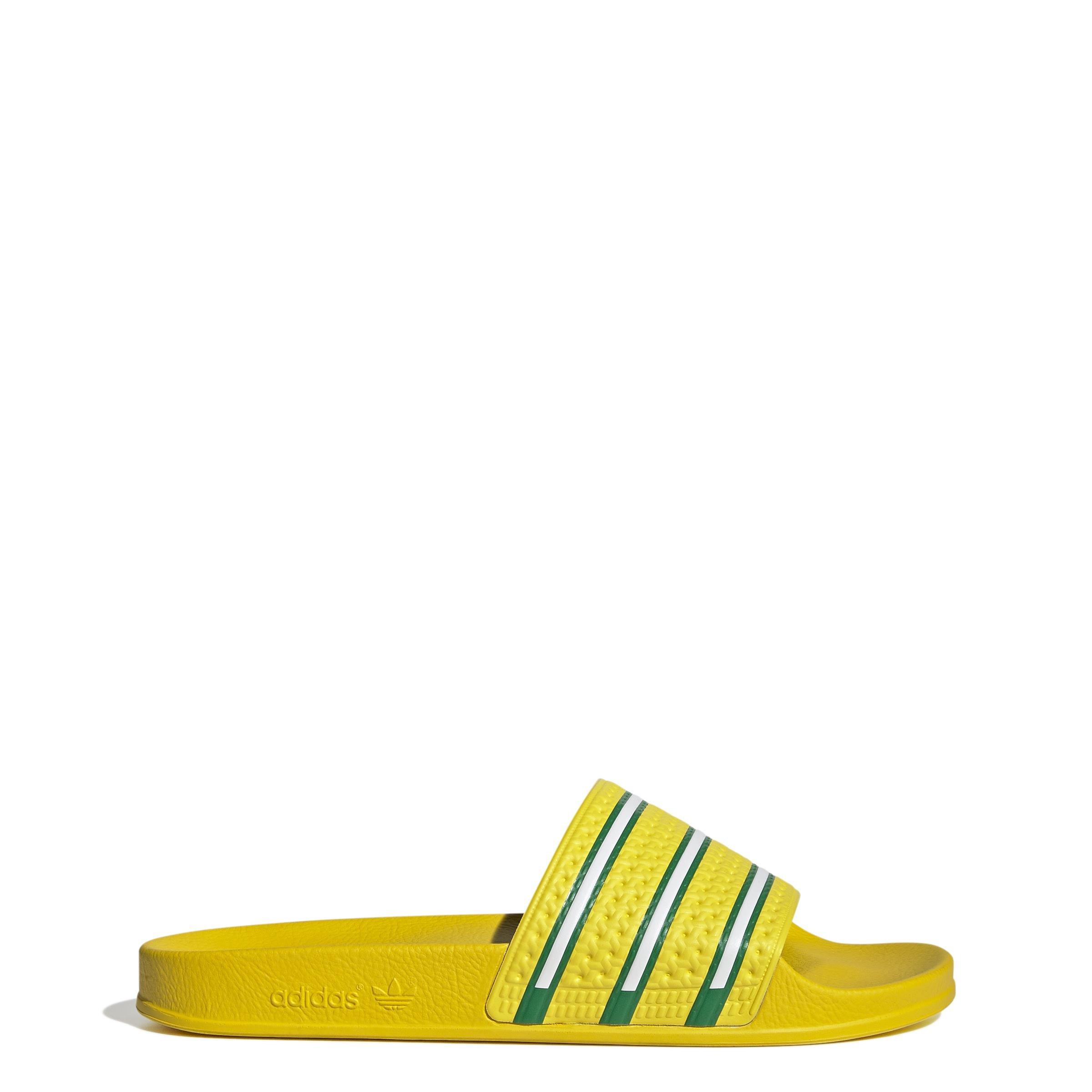 Adilette Slides, Yellow, A901_ONE, large image number 10